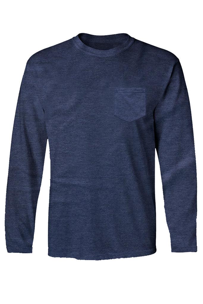 Mojo Sportswear Company The Plain Pocket Crew Men's Long Sleeve Tee Product Image