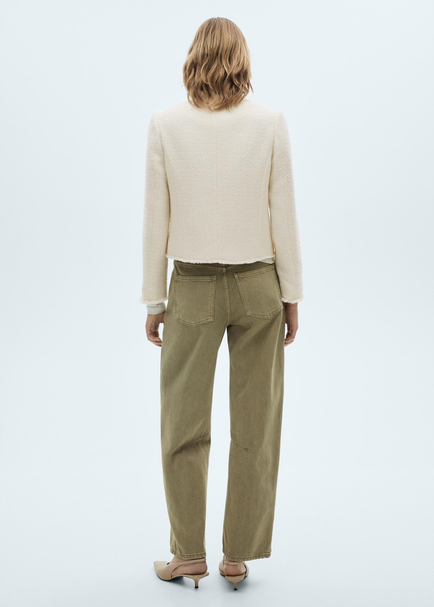 Tweed jacket with jewel buttons - Women | MANGO USA Product Image