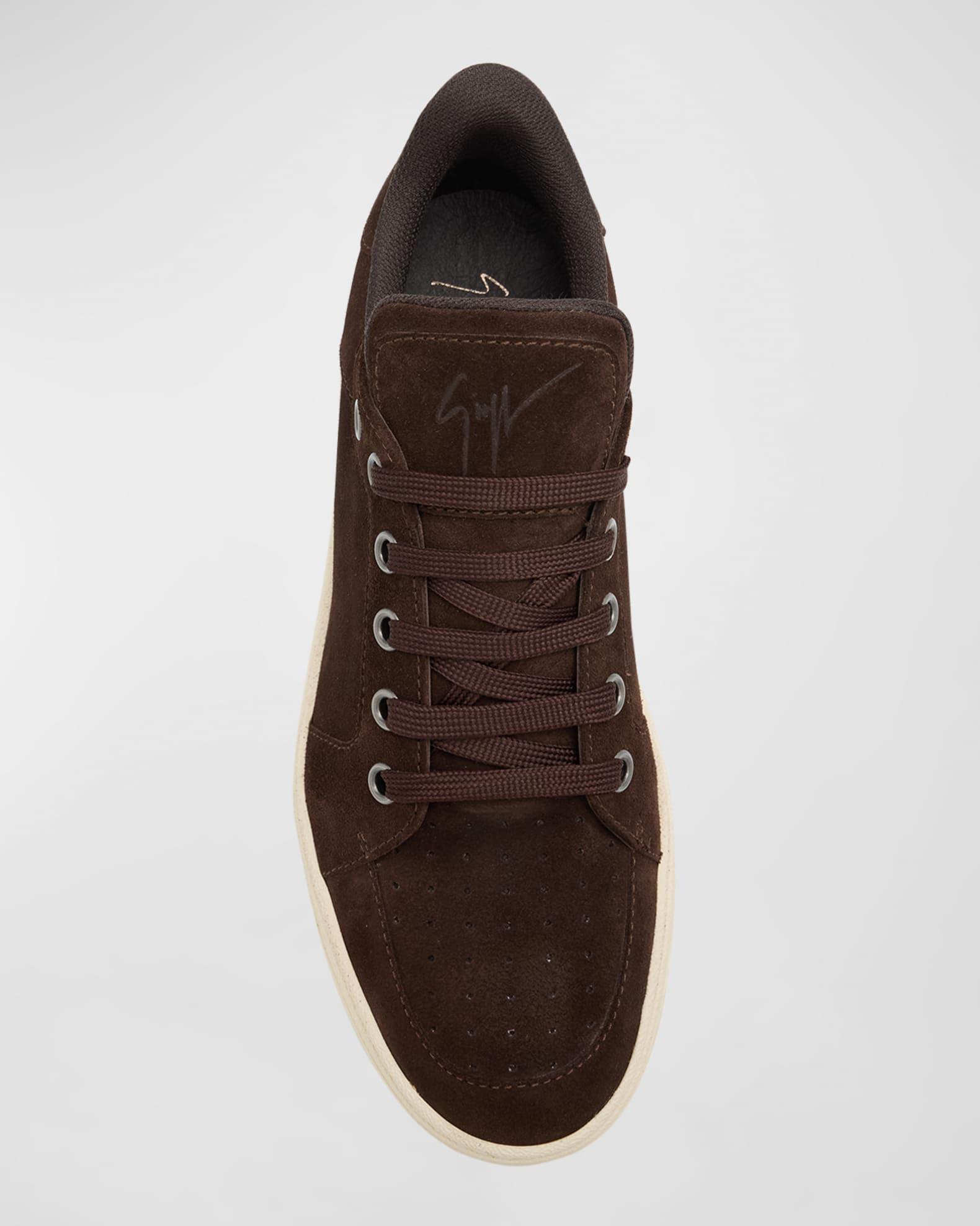 Mens Suede Low-Top Sneakers Product Image