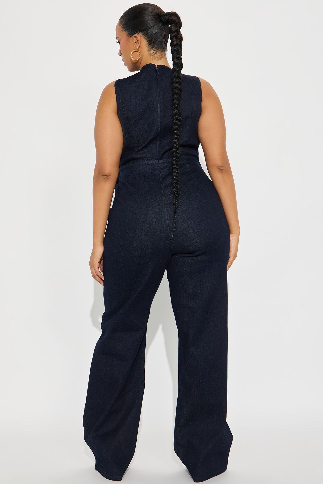 Emma Denim Straight Leg Jumpsuit - Indigo Female Product Image