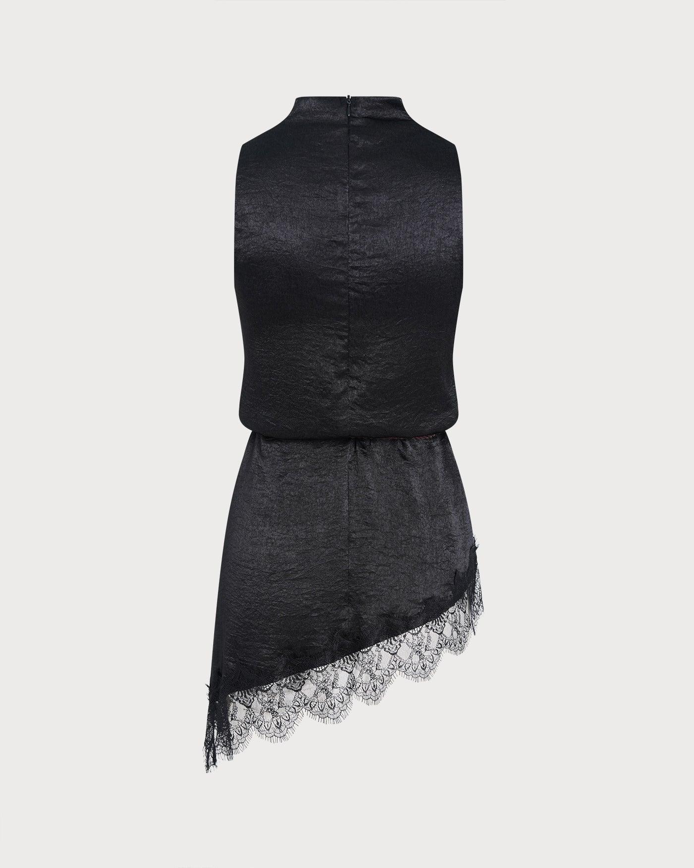 Black Lace Turtle Tank Top Product Image
