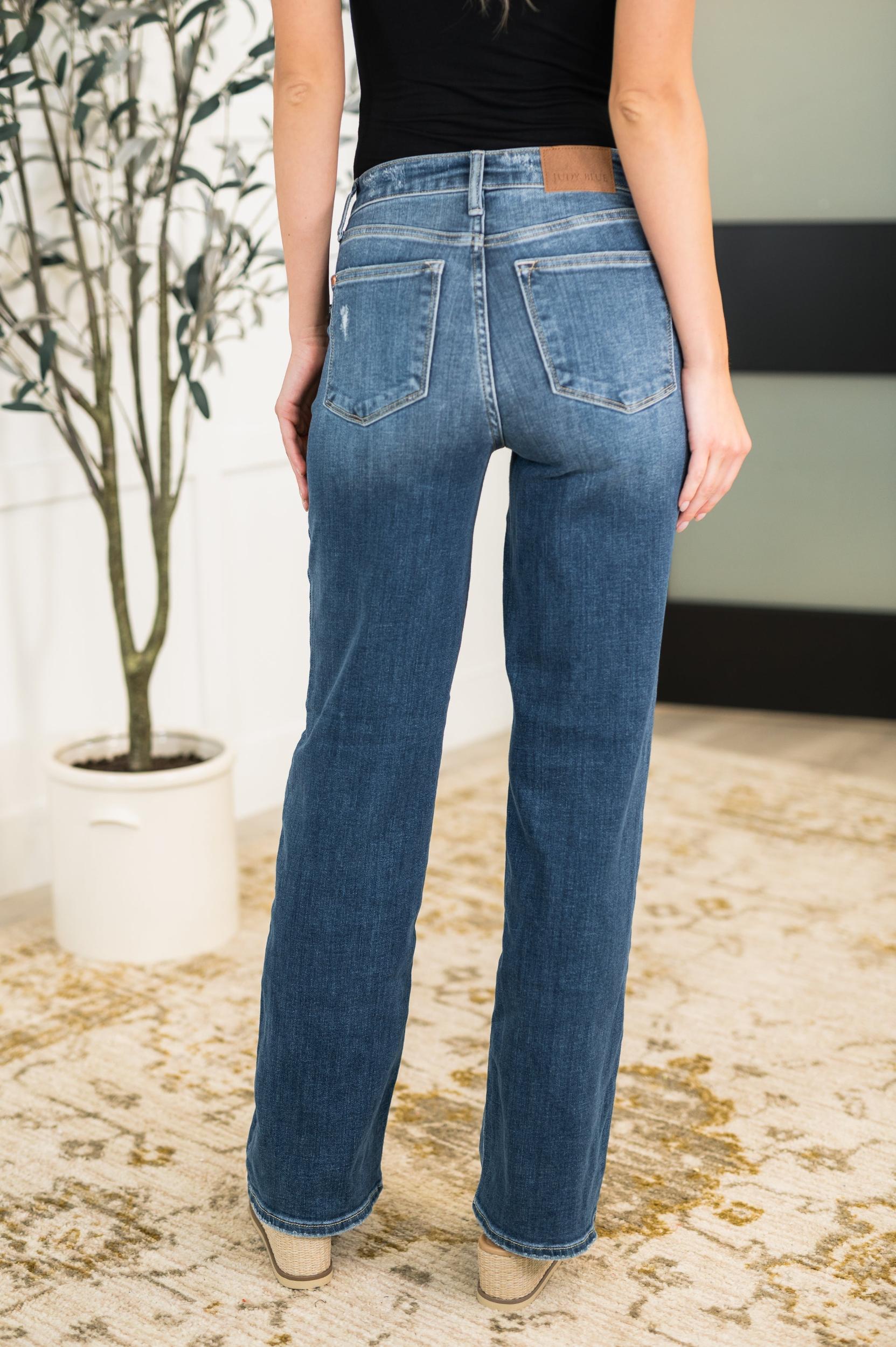 82392   Julia Hi-Rise 90's Straight Leg Judy Blue Jeans Product Image