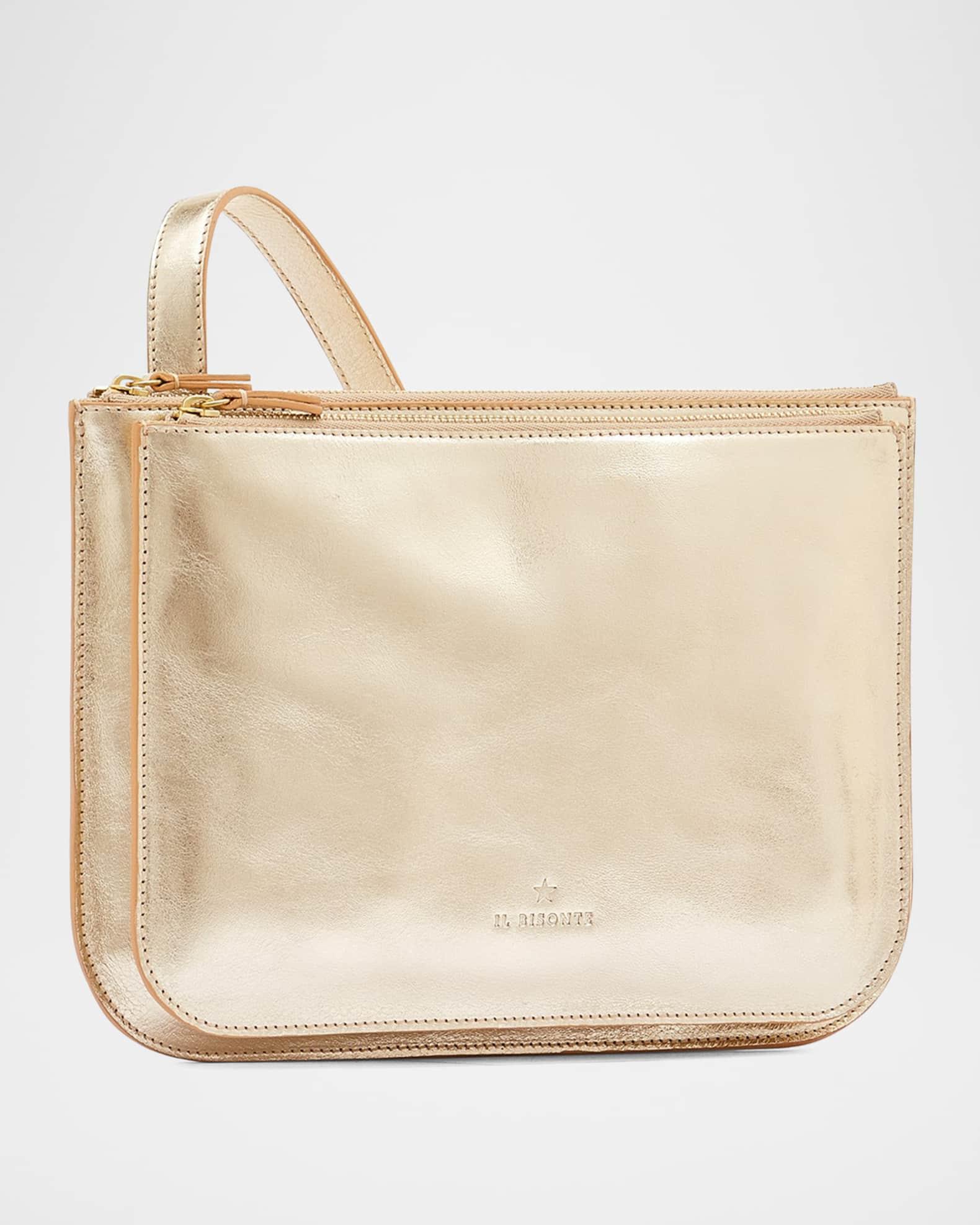 Roseto Metallic Leather Crossbody Bag Product Image