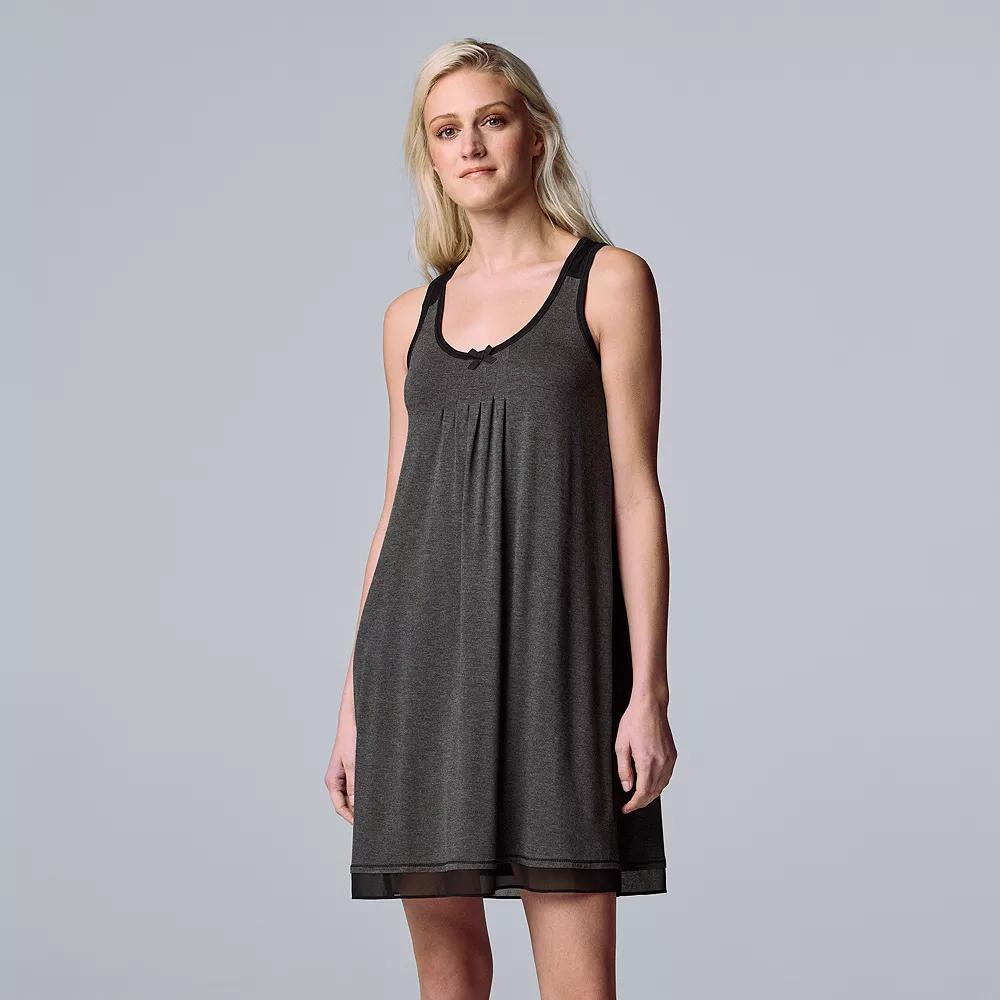 Women's Simply Vera Vera Wang Basic Luxury Chemise,  Product Image