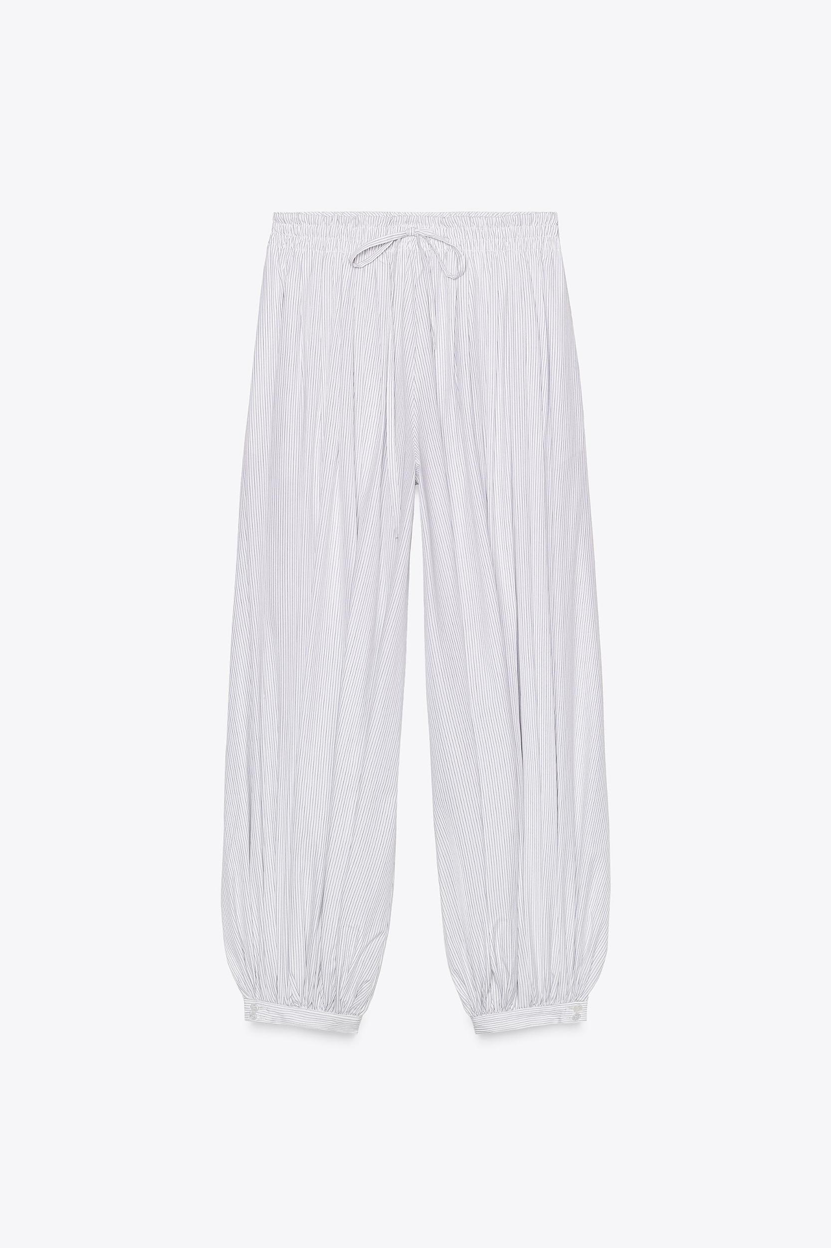 ZW COLLECTION STRIPED BALLOON PANTS Product Image