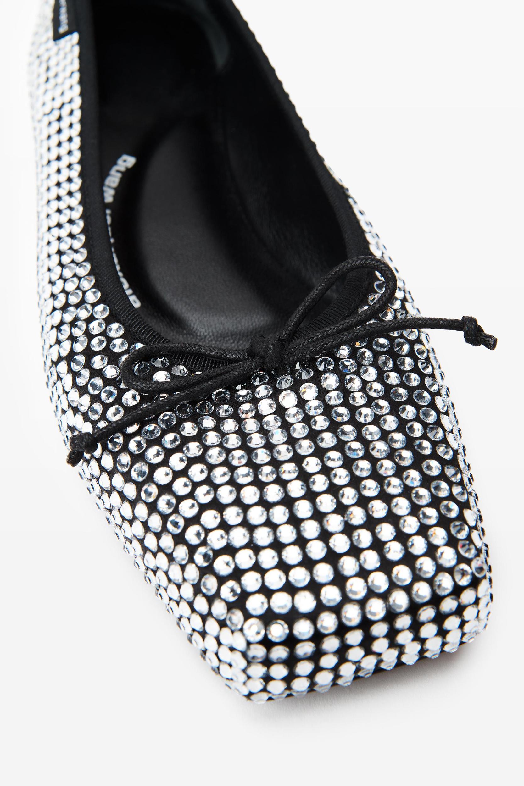 Billie Flat In Crystal Satin Product Image