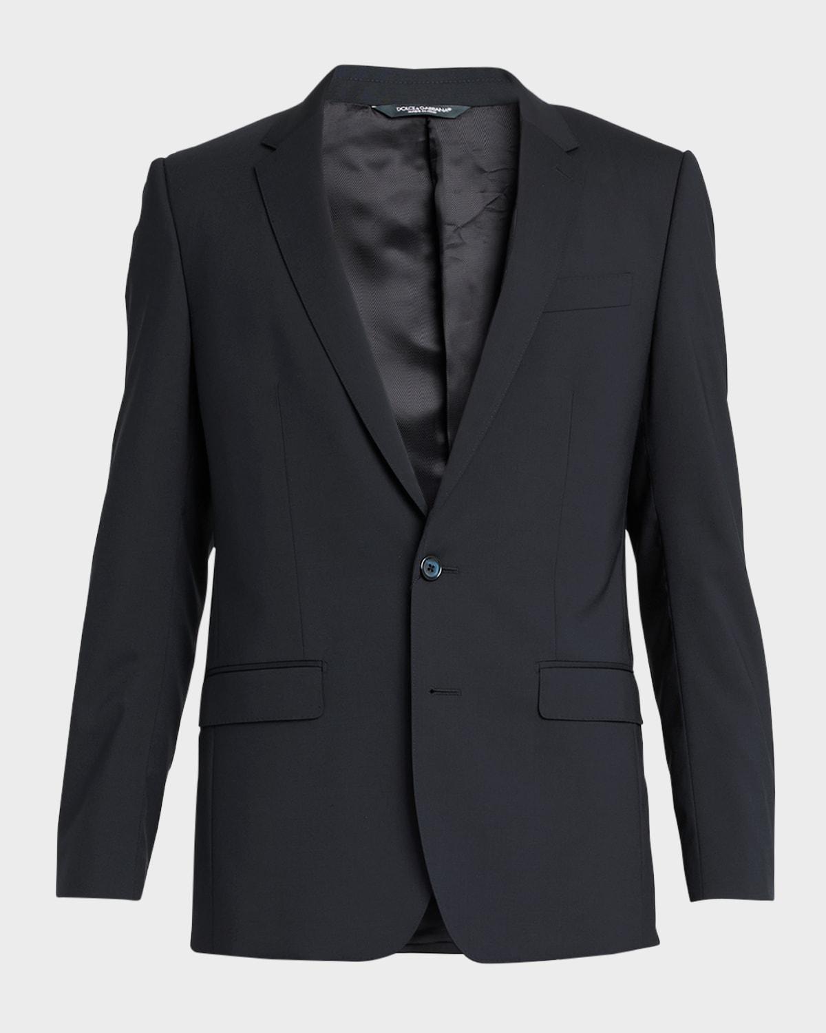 Men's Martini Solid Stretch Wool Suit Product Image