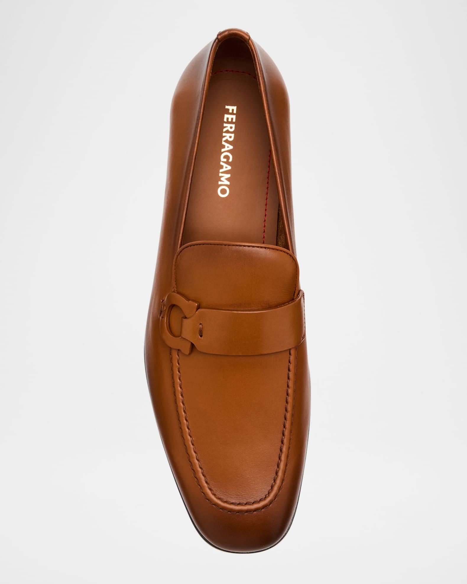 Men's Bonny Leather Gancini-Bit Loafers Product Image