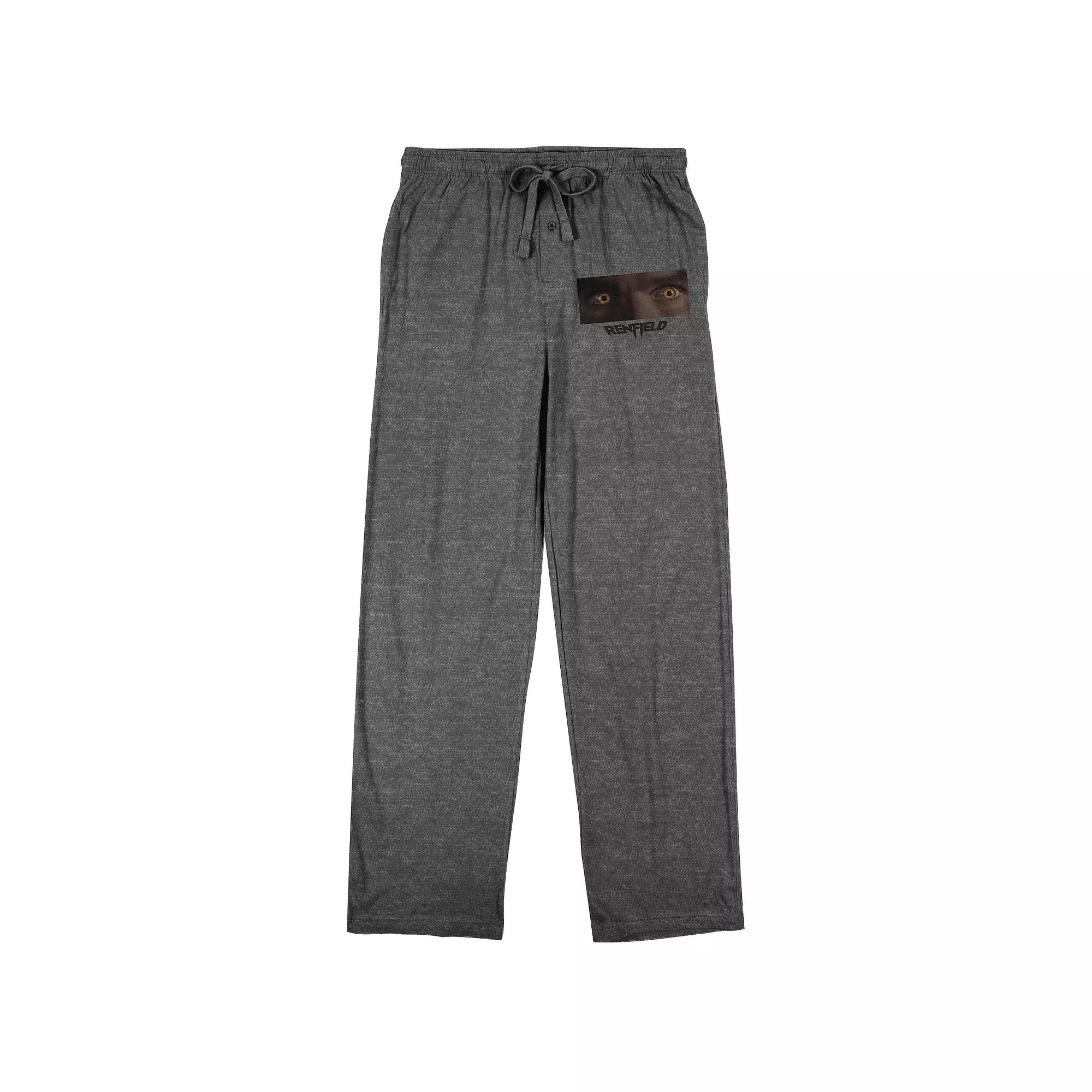 Men's Renfield Yellow Eyes Sleep Pants, Size: Medium, White Product Image