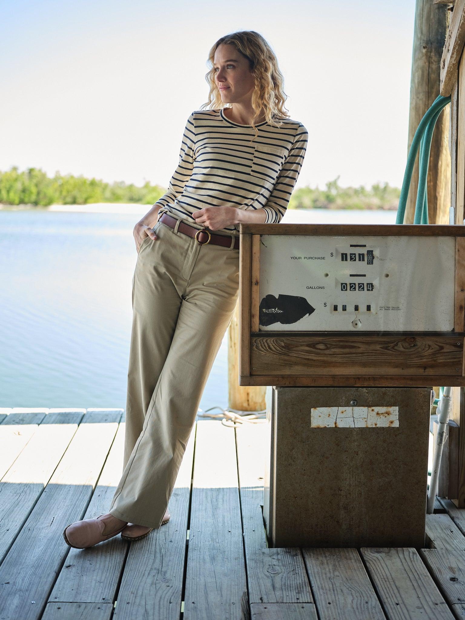 Women's Trousers in Khaki Product Image