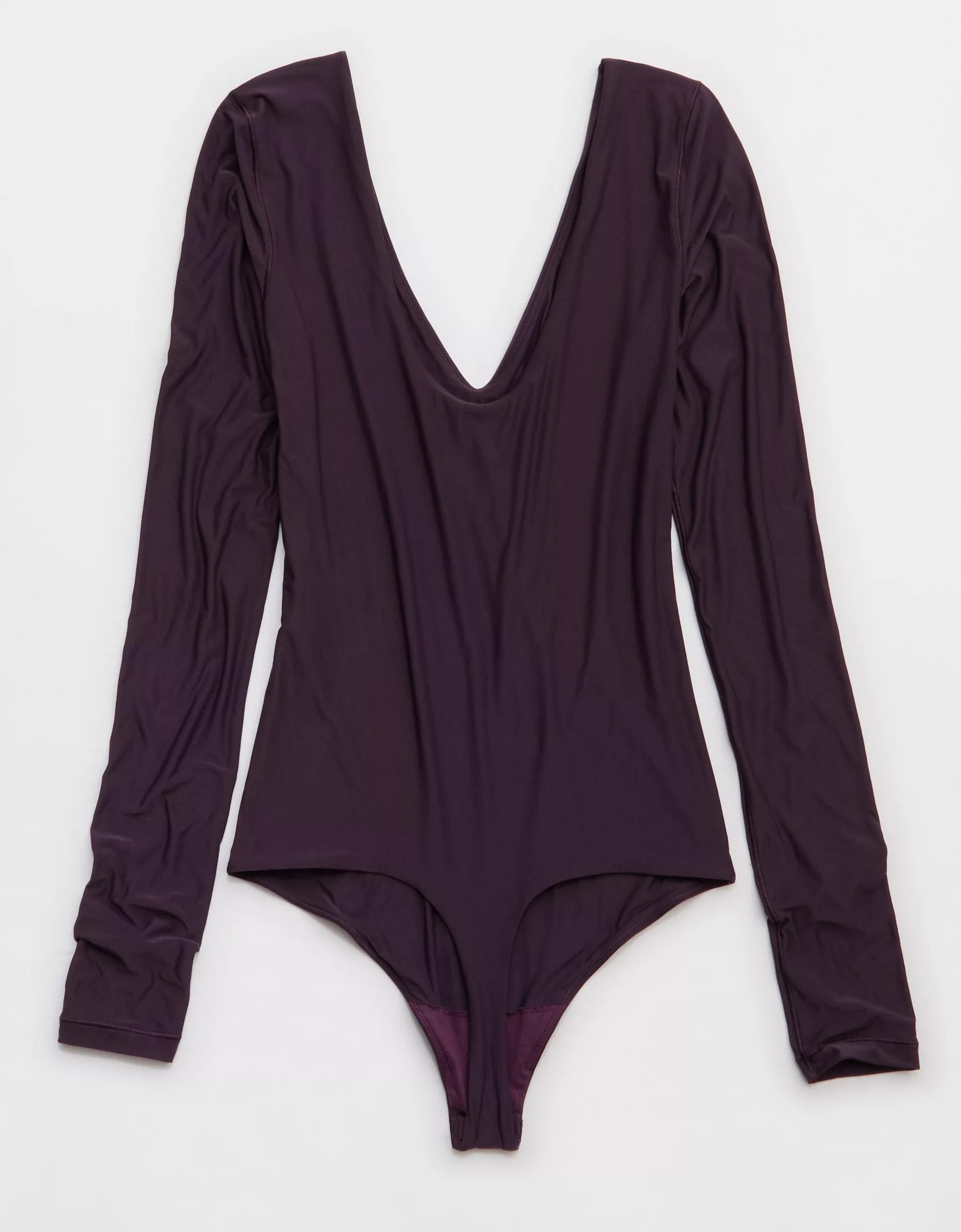 SMOOTHEZ Long Sleeve Plunge Bodysuit Product Image
