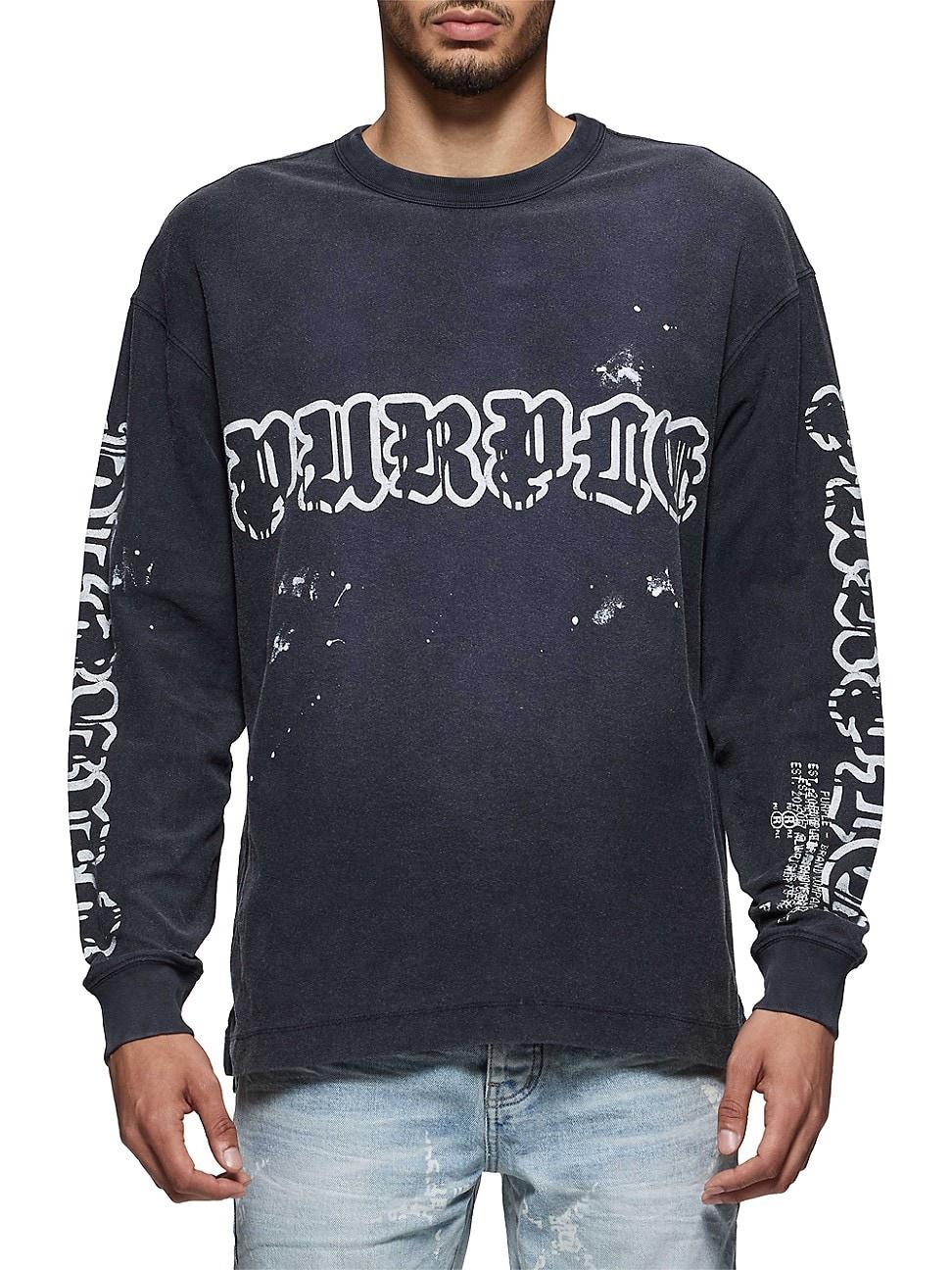 Mens Textured Jersey Long-Sleeve T-Shirt Product Image