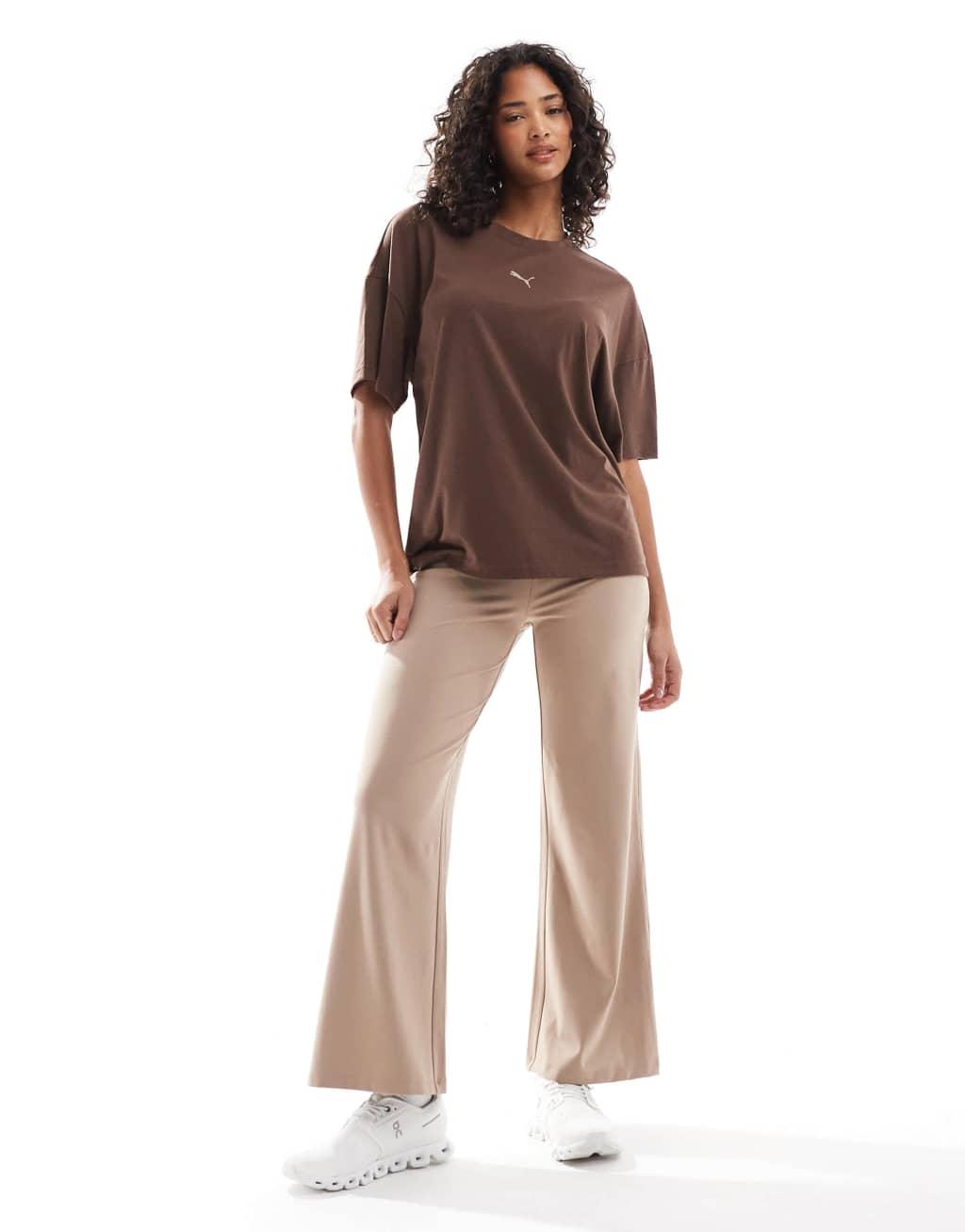 PUMA Training oversized T-shirt in brown Product Image