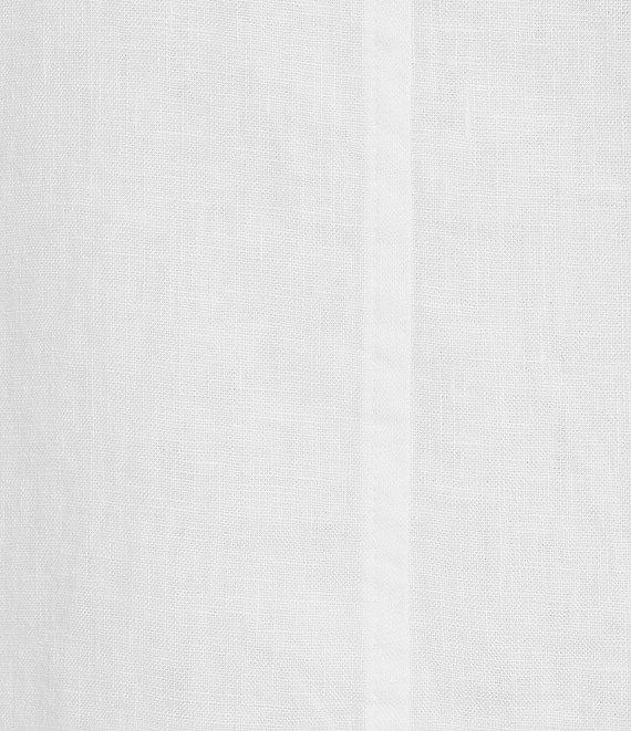 Eileen Fisher Organic Linen V-Neck High Collar Long Sleeve Jacket Product Image