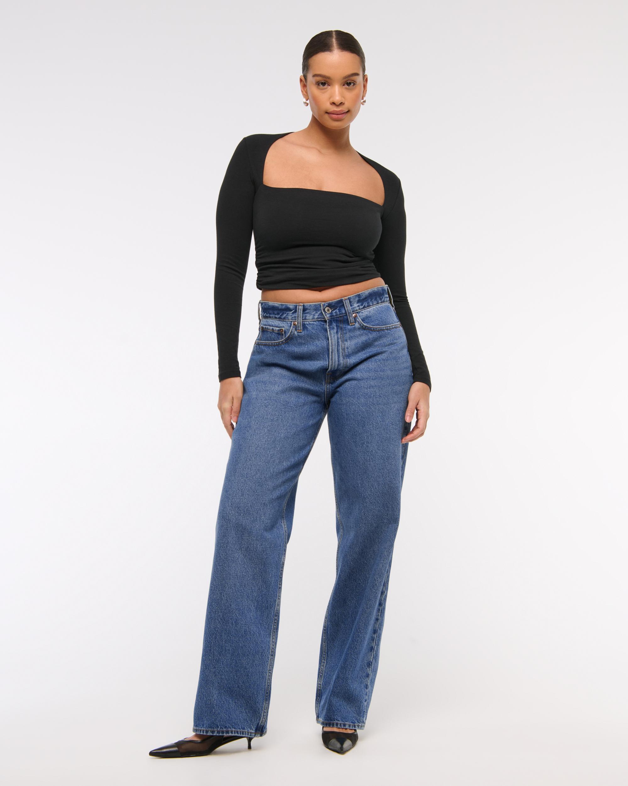 Curve Love Mid Rise Slouchy Jean Product Image