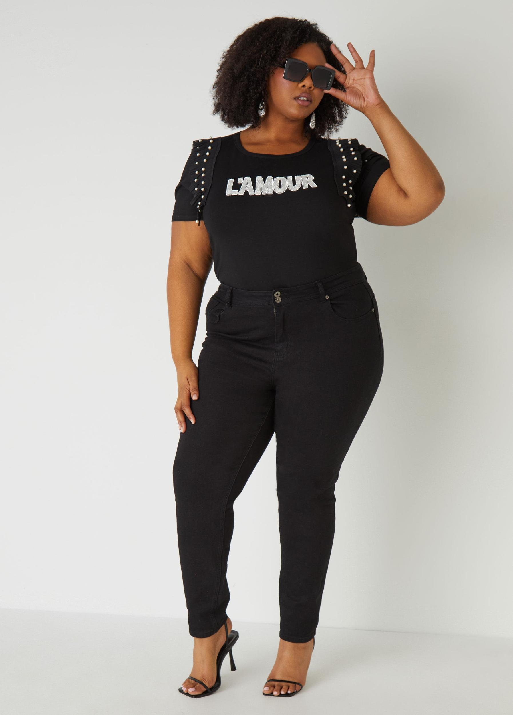 L'Amour Embellished Tee Product Image