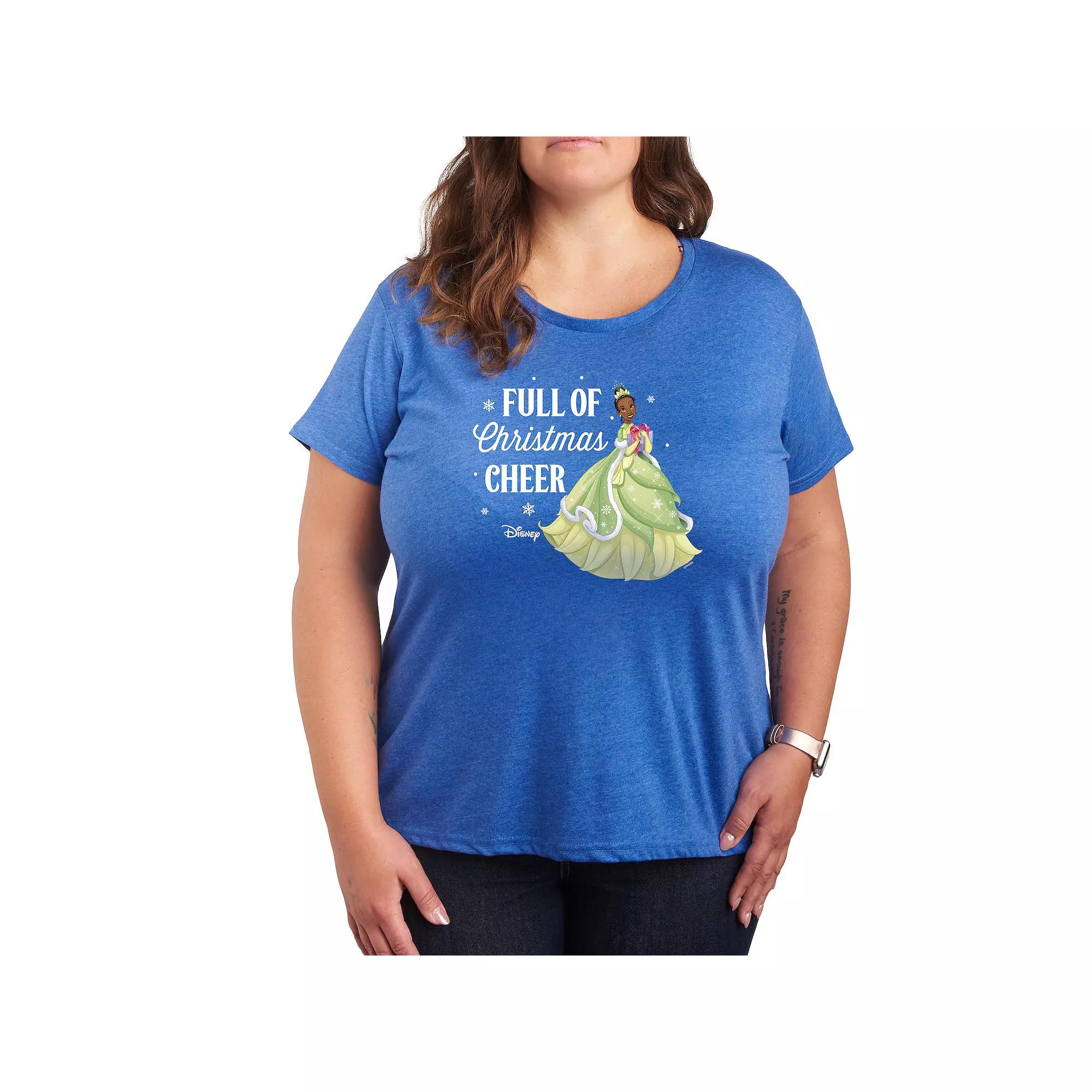 Disney Princess Tiana Plus Full Of Christmas Cheer Graphic Tee, Women's,  Product Image