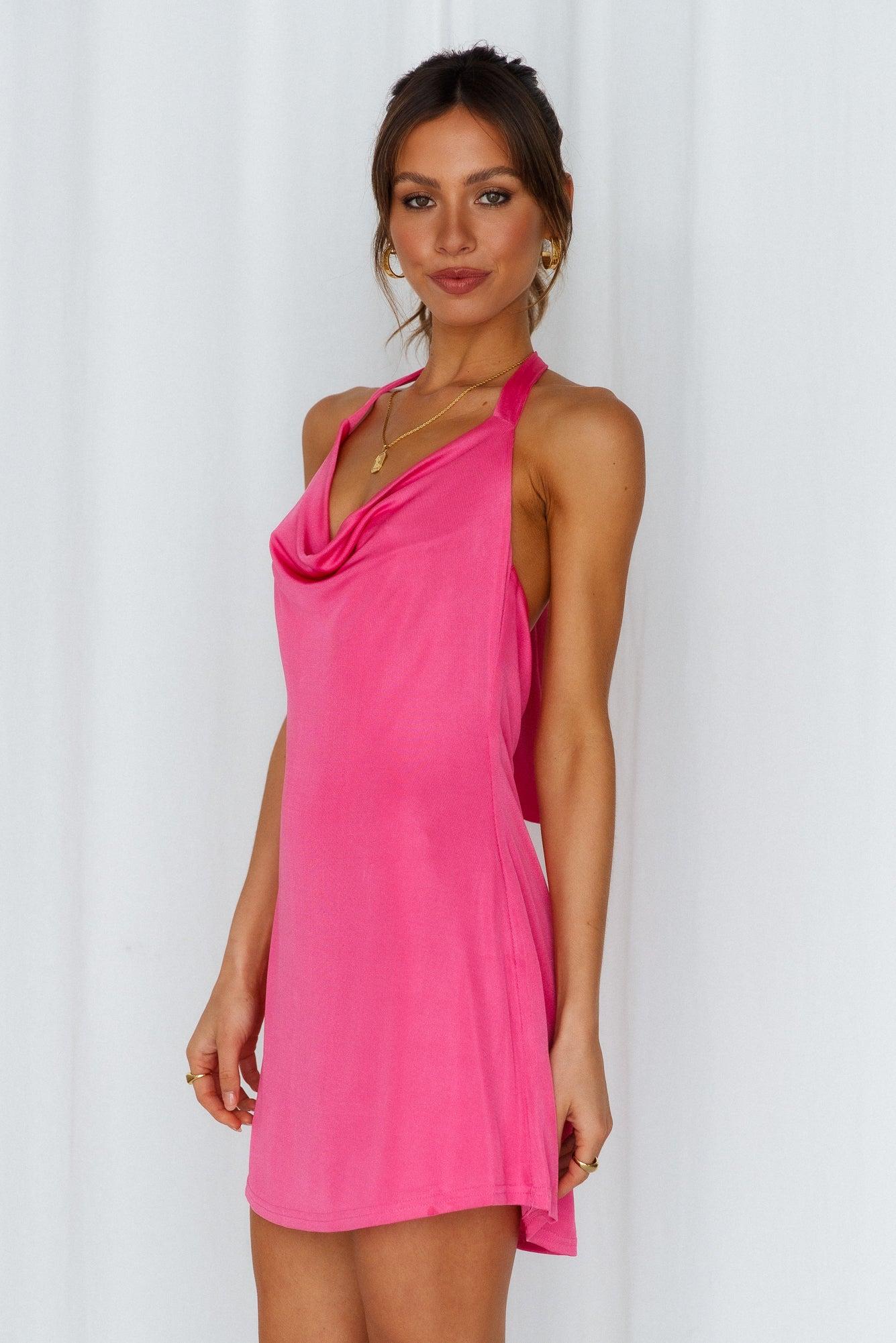No Nights In Dress Hot Pink Product Image