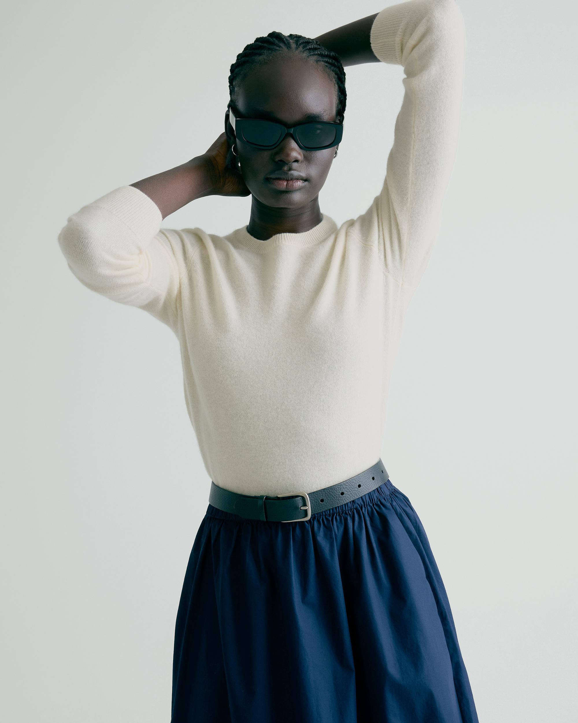 Women's Quince | The Classic Cashmere Crew | 100% Grade A Mongolian Cashmere - Size XS Product Image