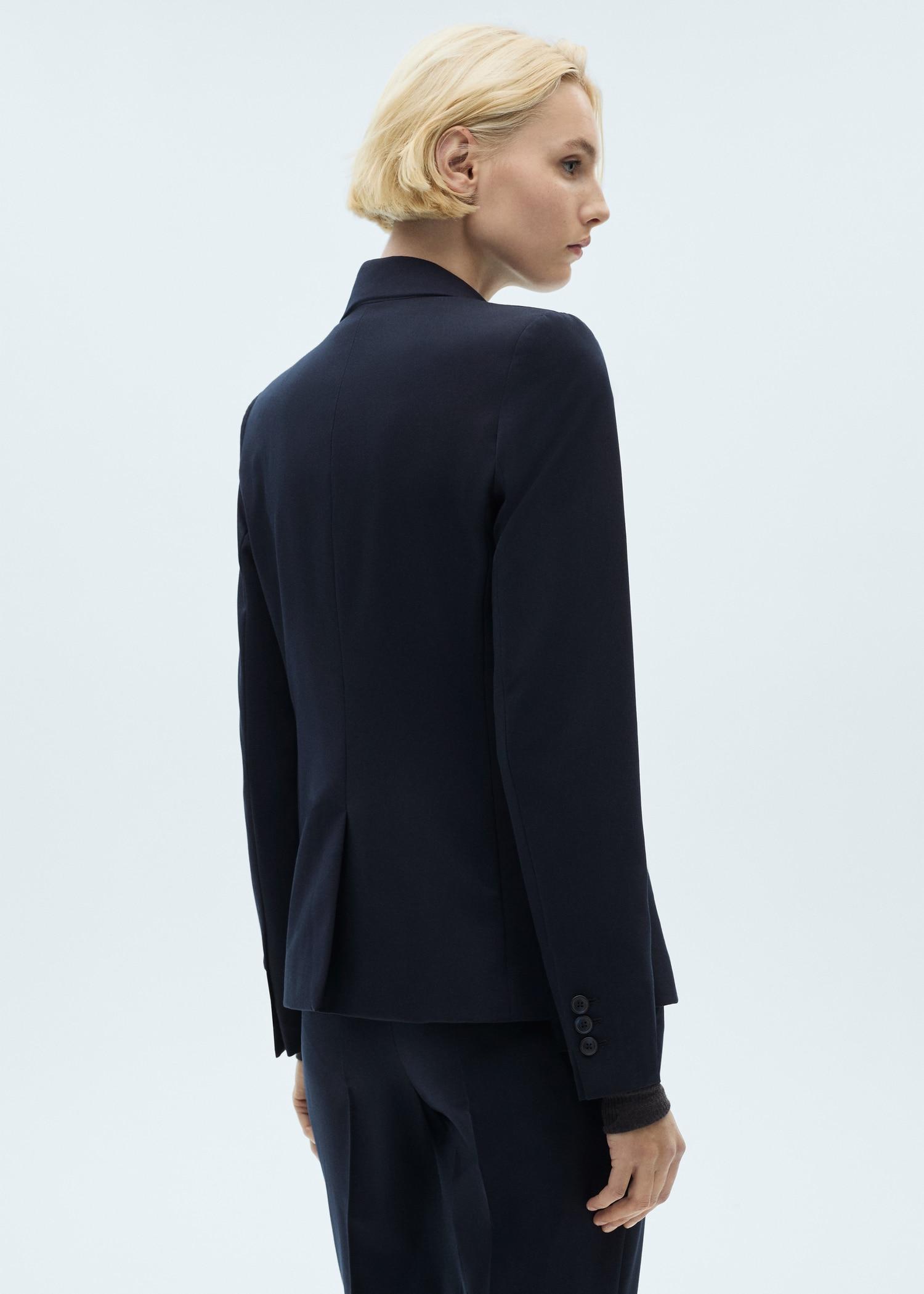 Fitted suit jacket - Women | MANGO USA Product Image