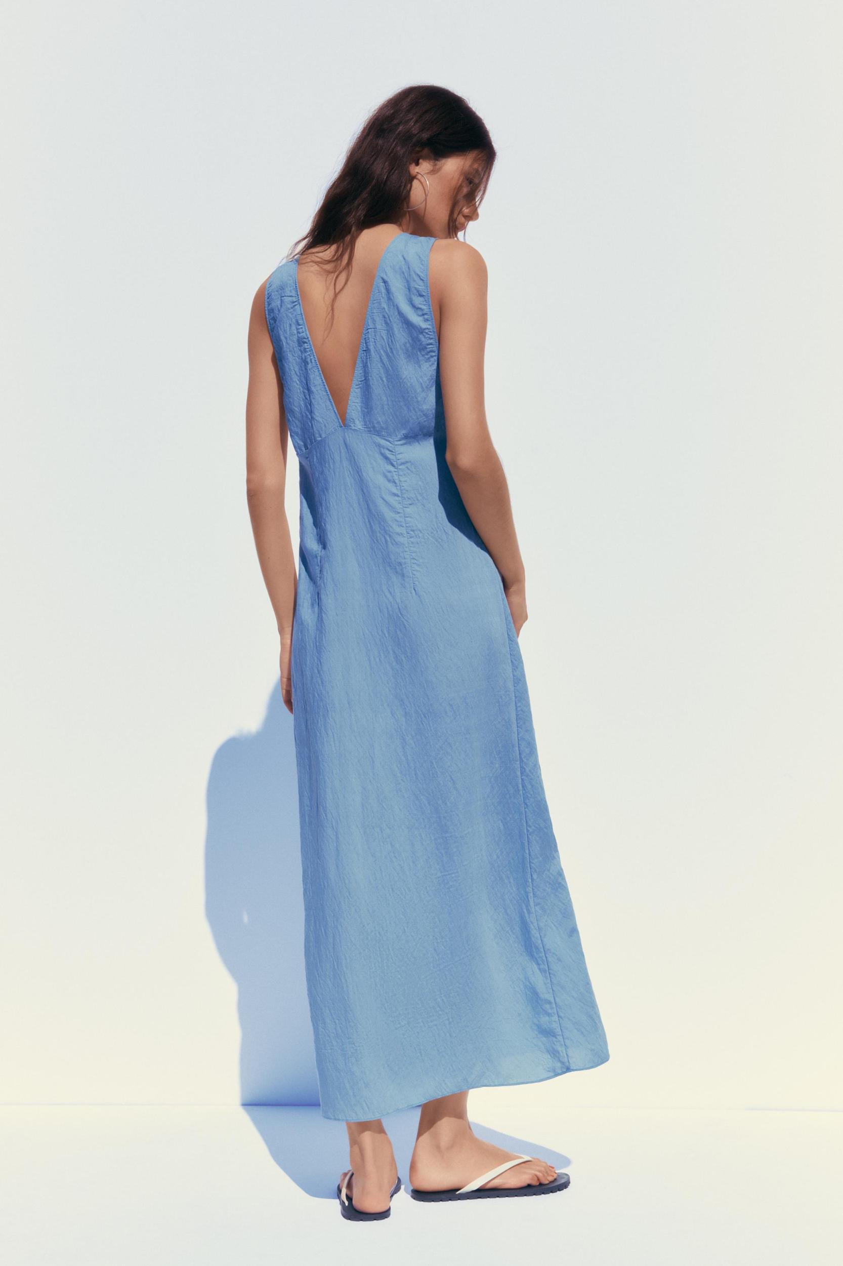 EMBROIDERED MIDI DRESS Product Image