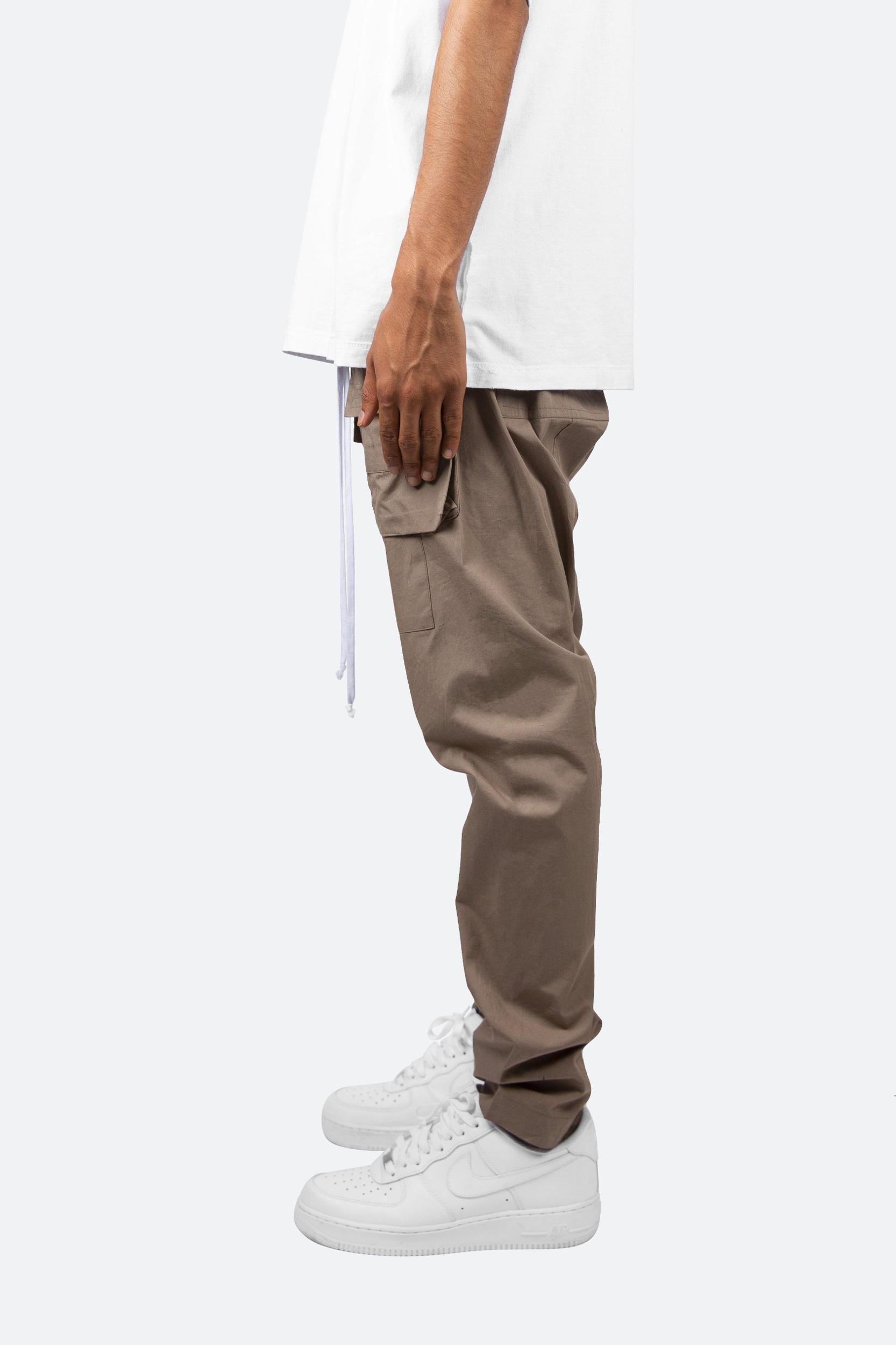 Drop Crotch Cargo Pants - Stone Product Image