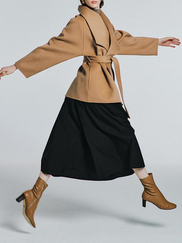 A-Line Loose Solid Color Skirts Bottoms Product Image