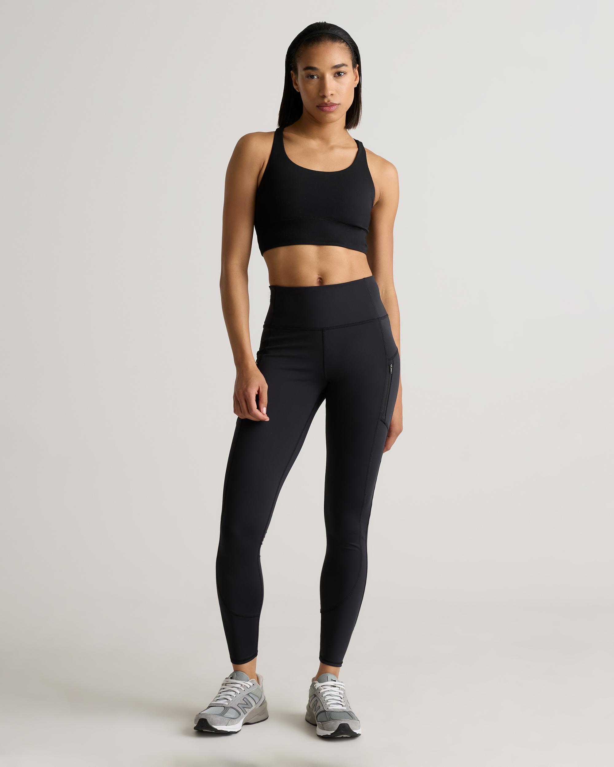 Quince | Women's Power-Up Long Line Strappy Sports Bra Nylon/Spandex Product Image