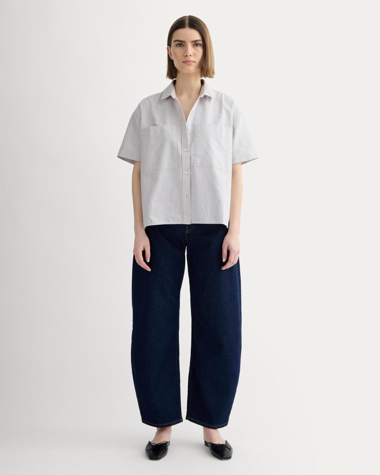 The Short-Sleeve Boxy Oxford Product Image