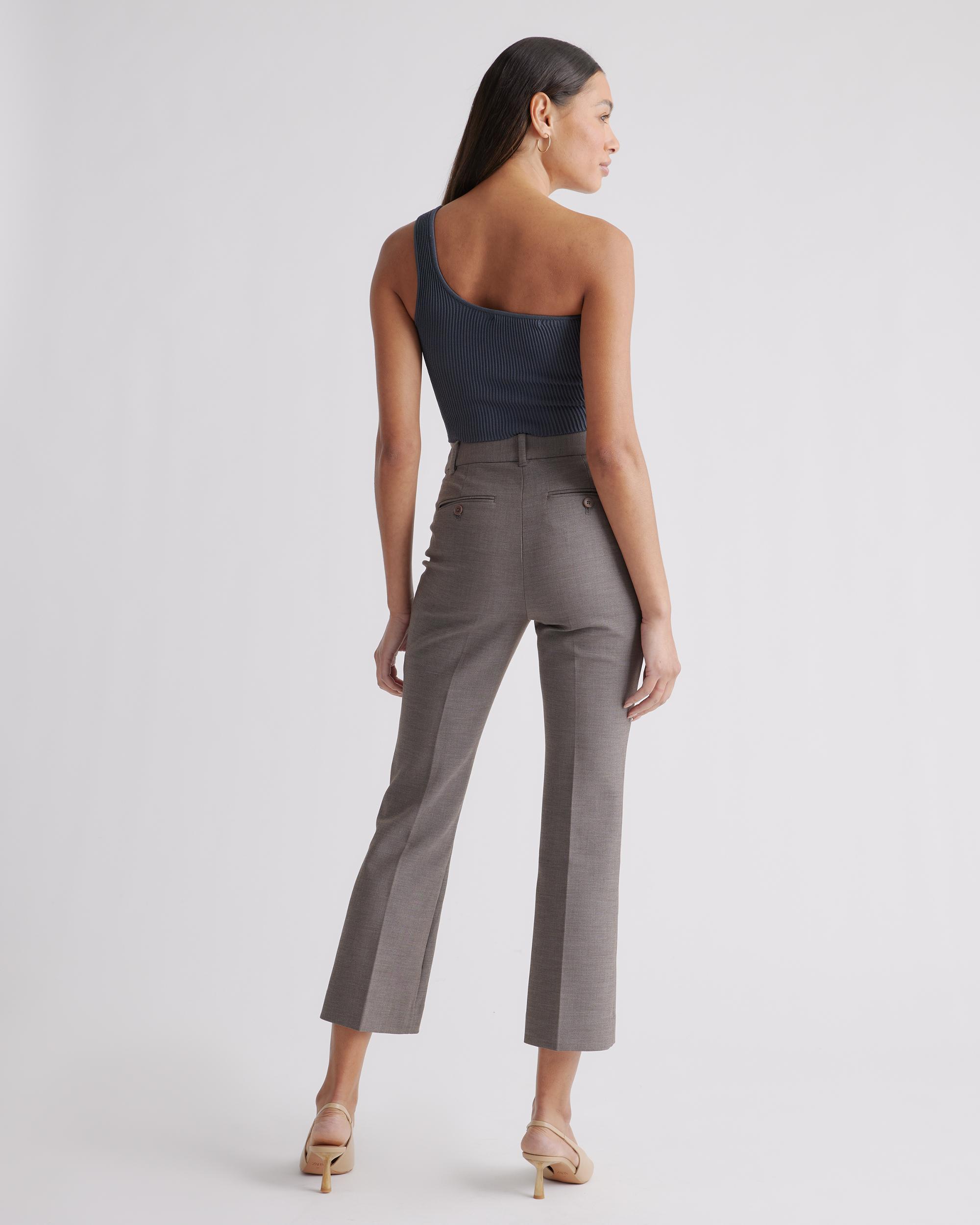 Quince | Women's Cropped One Shoulder Ribbed Knit Tank Top Size XL, Recycled nylon/polyester/spandex Product Image