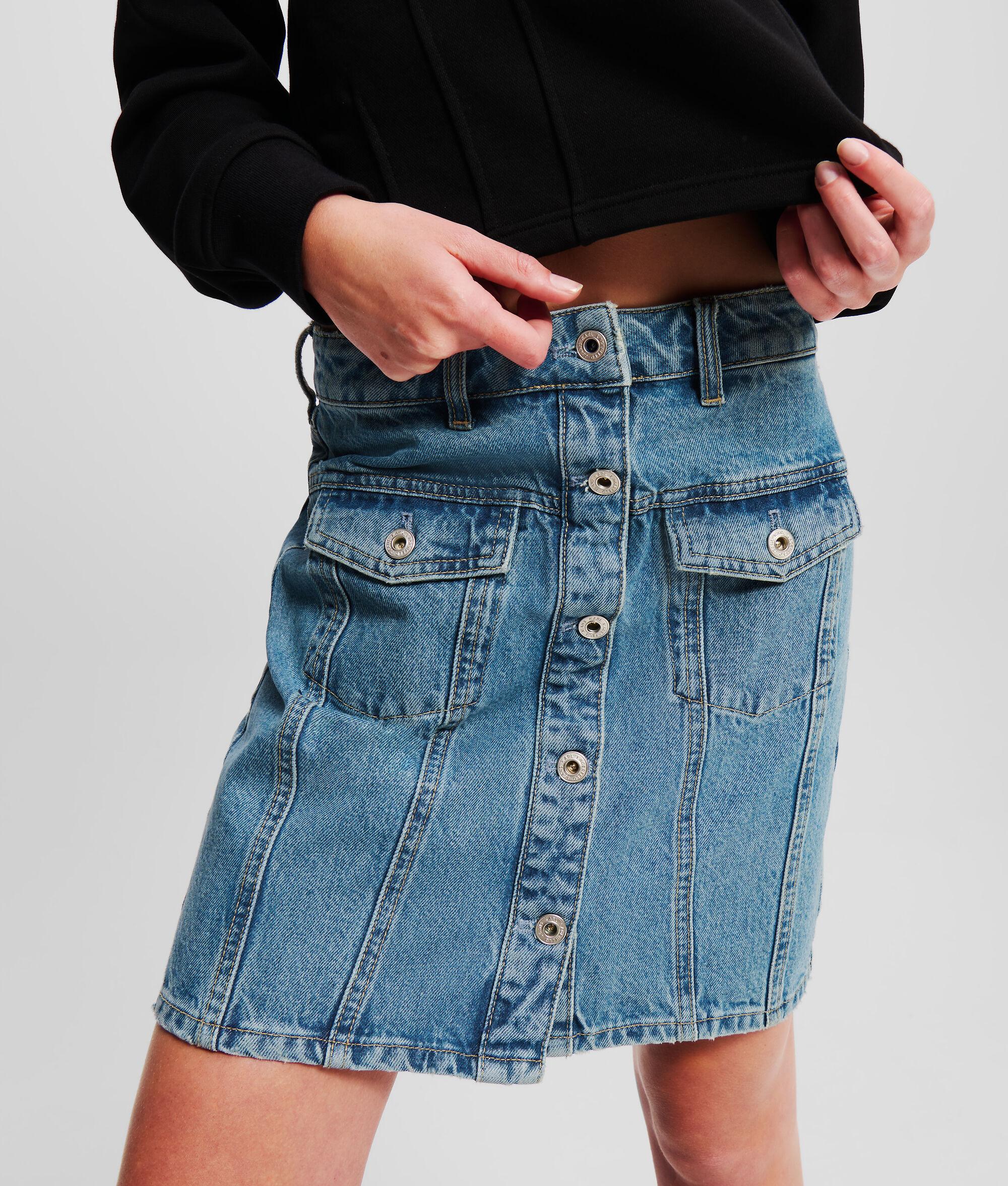 DENIM MINI SKIRT Product Image