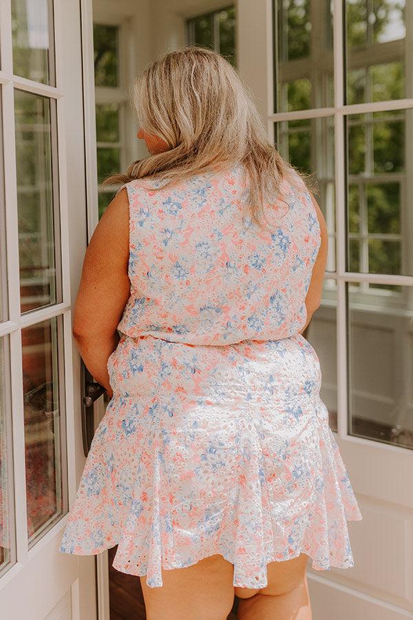 Vacay State Of Mind Eyelet Mini Dress Curves Product Image