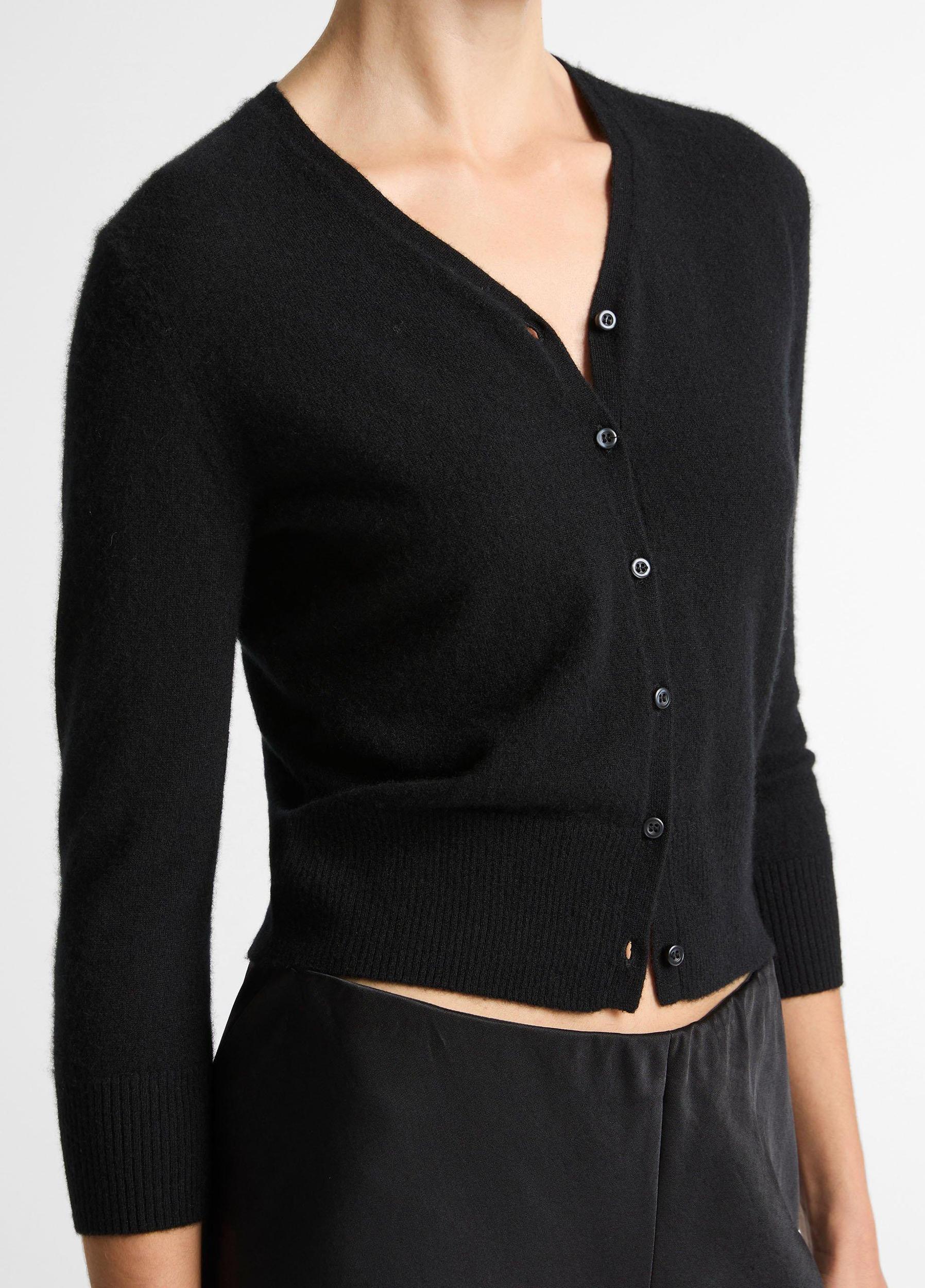 Cashmere-Silk V-Neck Cardigan Product Image