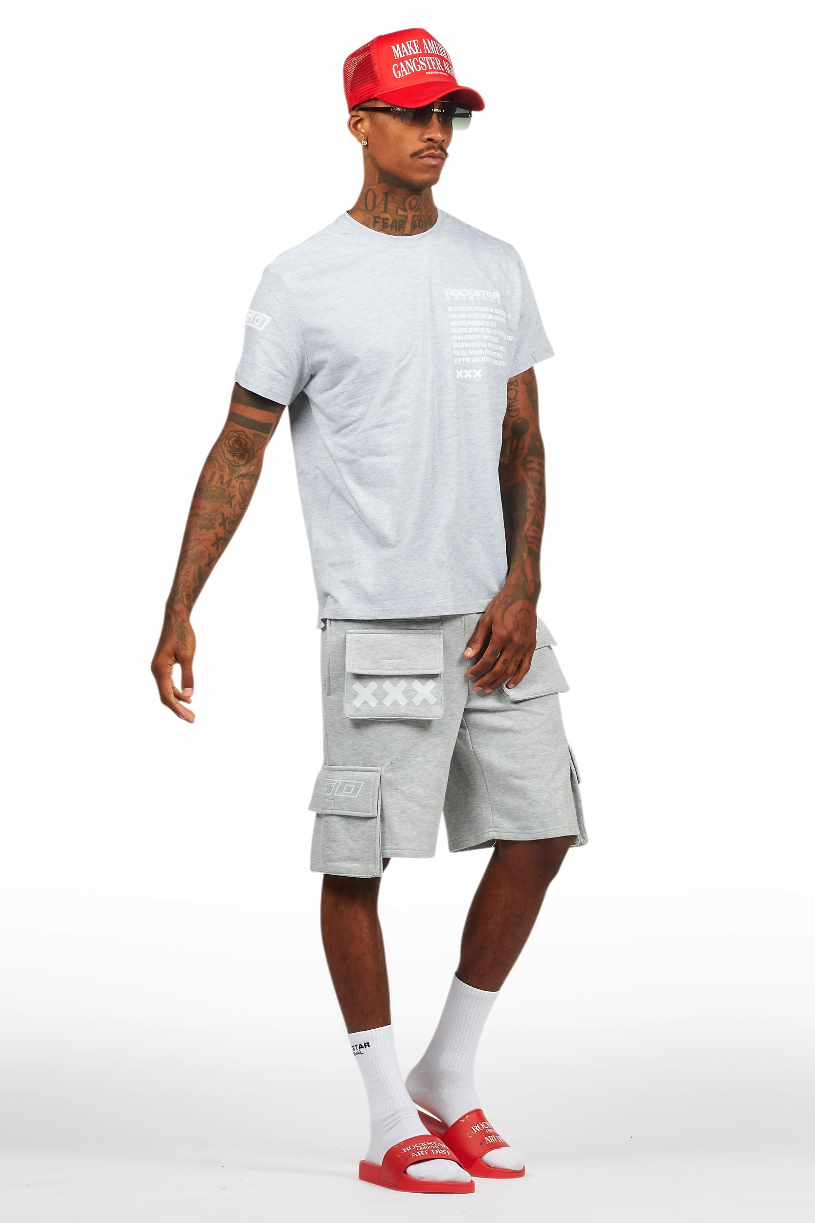 Jash Heather Grey Short Set Male Product Image