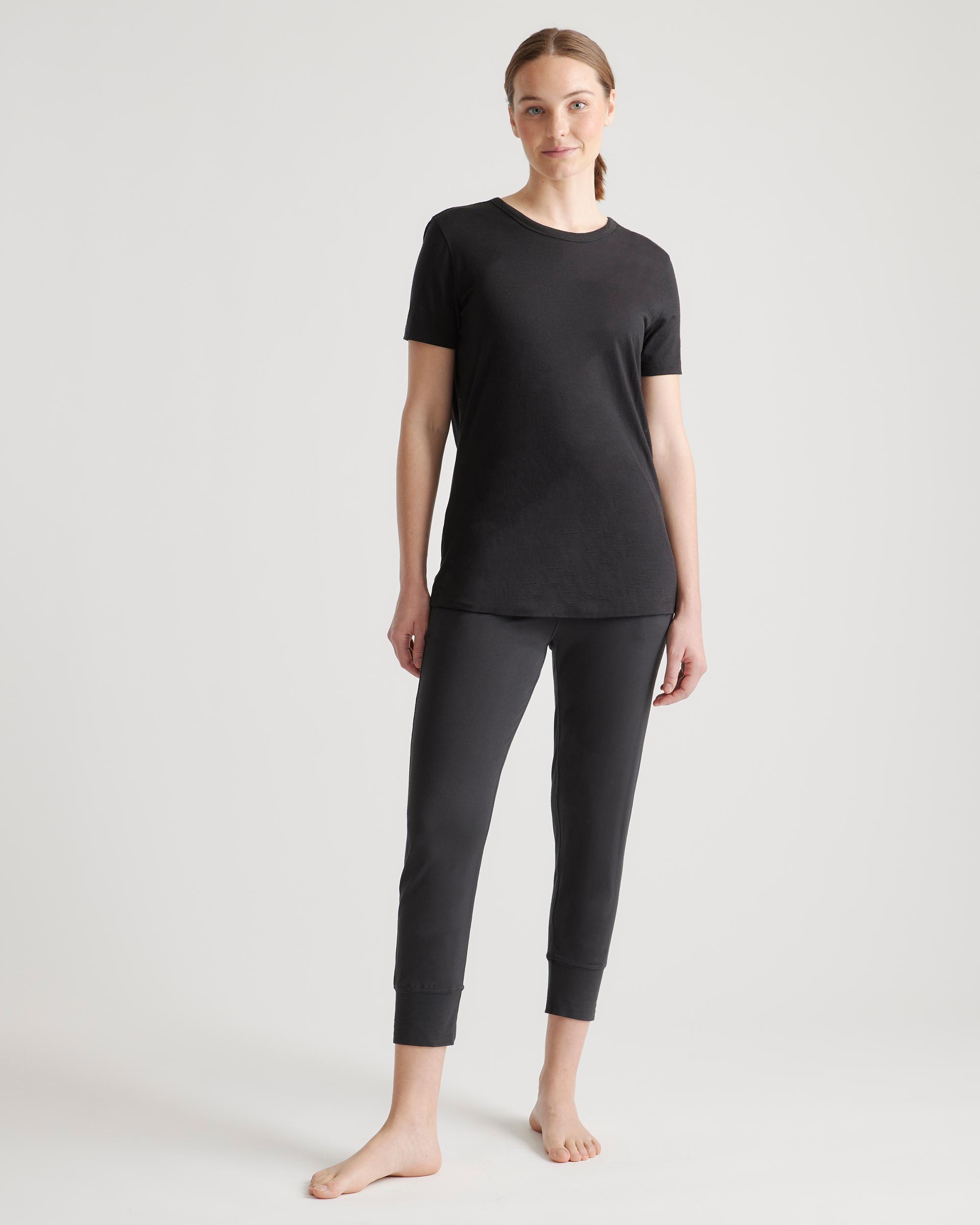 Quince | Women's 100% Merino Wool All-Season Base Layer T-Shirt Size XL, Merino/Cotton Product Image