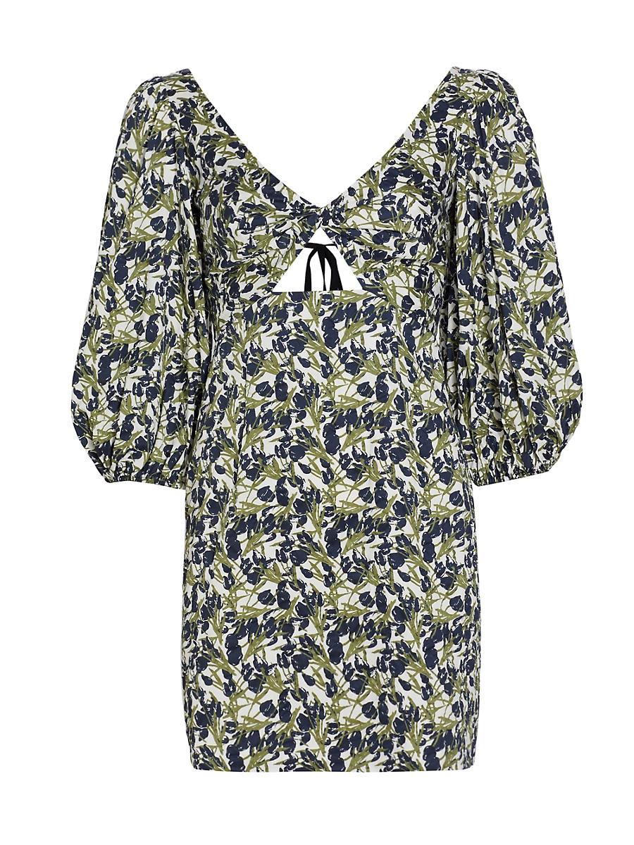 Womens MICHELLE SMITH x Saks Bella Twist Balloon-Sleeve Minidress Product Image