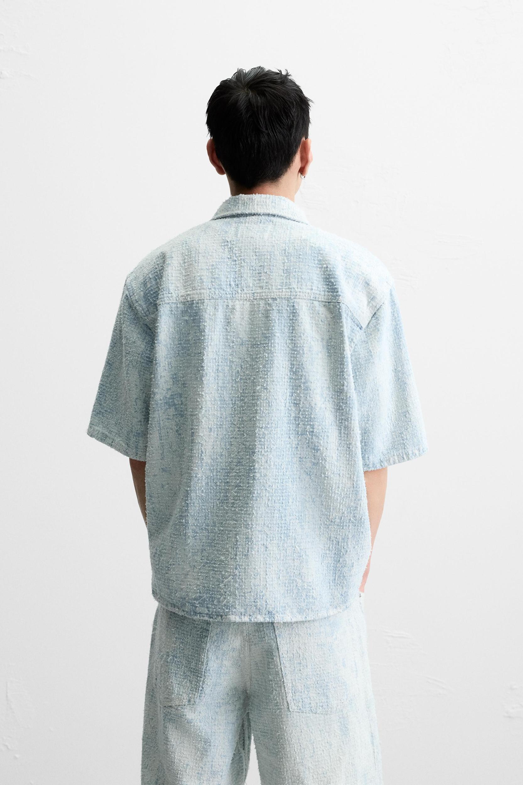 BRUSHED FINISH DENIM SHIRT Product Image