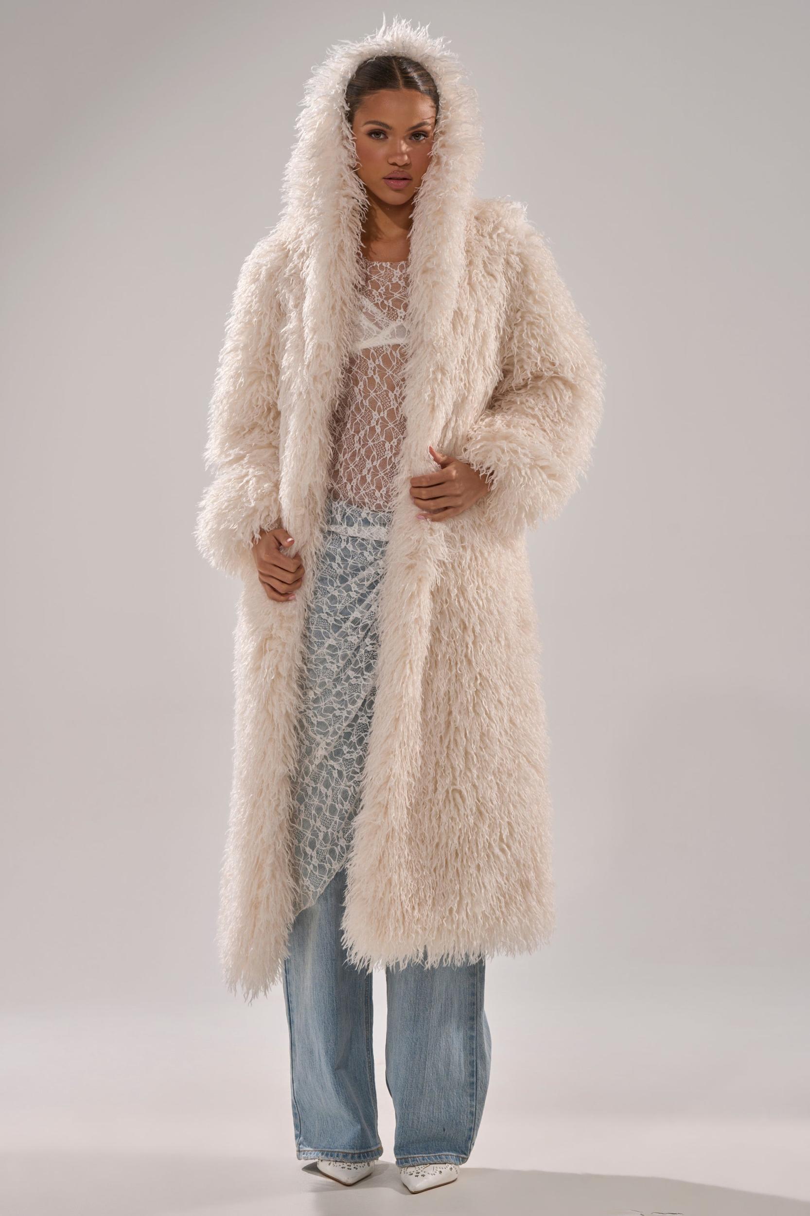 SCARLETT FAUX FUR COAT Product Image