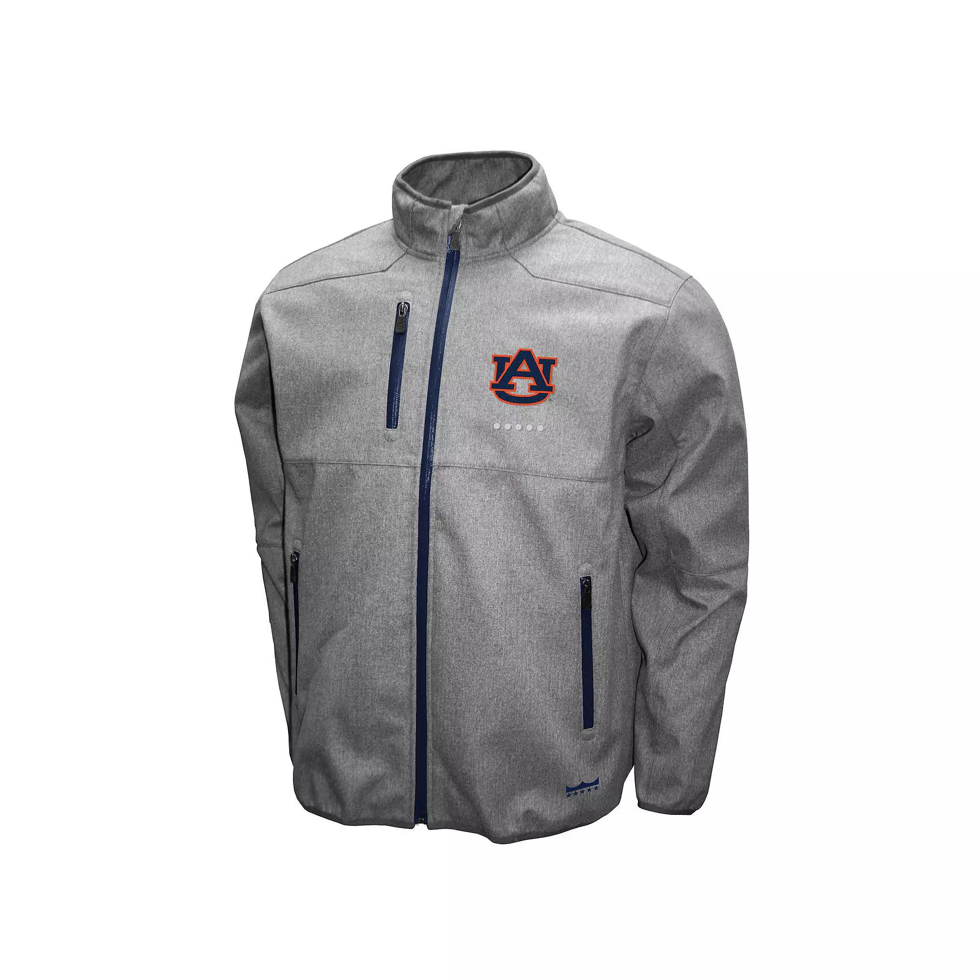 Men's Auburn Tigers X-Tech Mock Neck Zip Up Sweatshirt, Size: Small, Gray Product Image