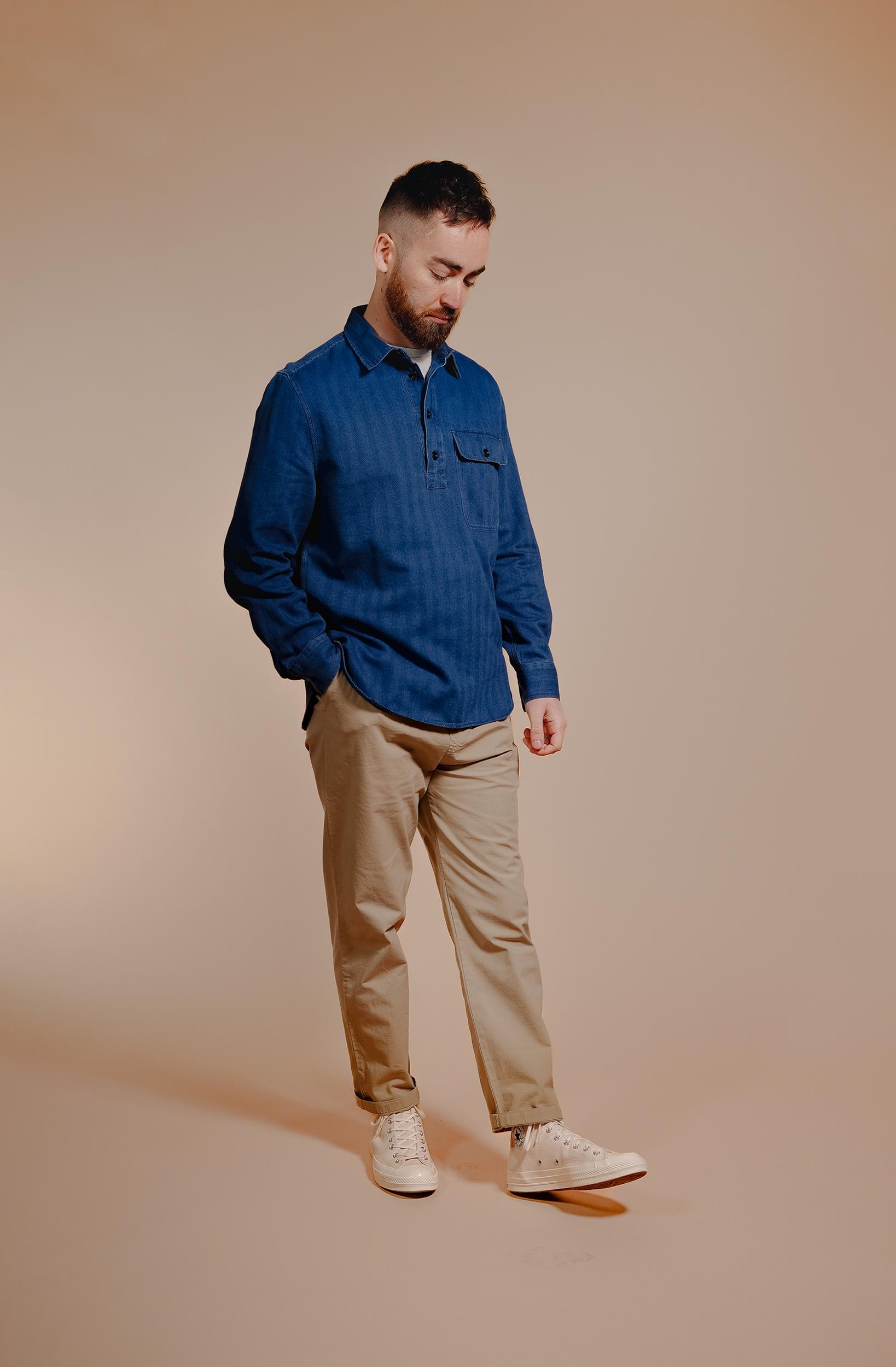 Archive Indigo Popover Overshirt Product Image
