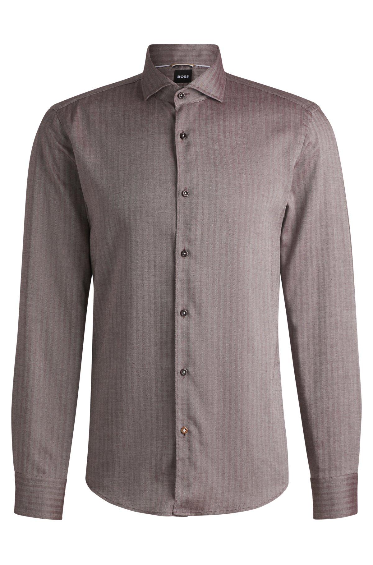 Casual-fit shirt in herringbone twill Product Image