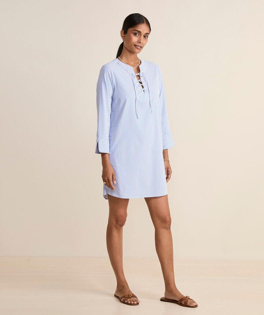 Harbor Lace-Up Dress Product Image