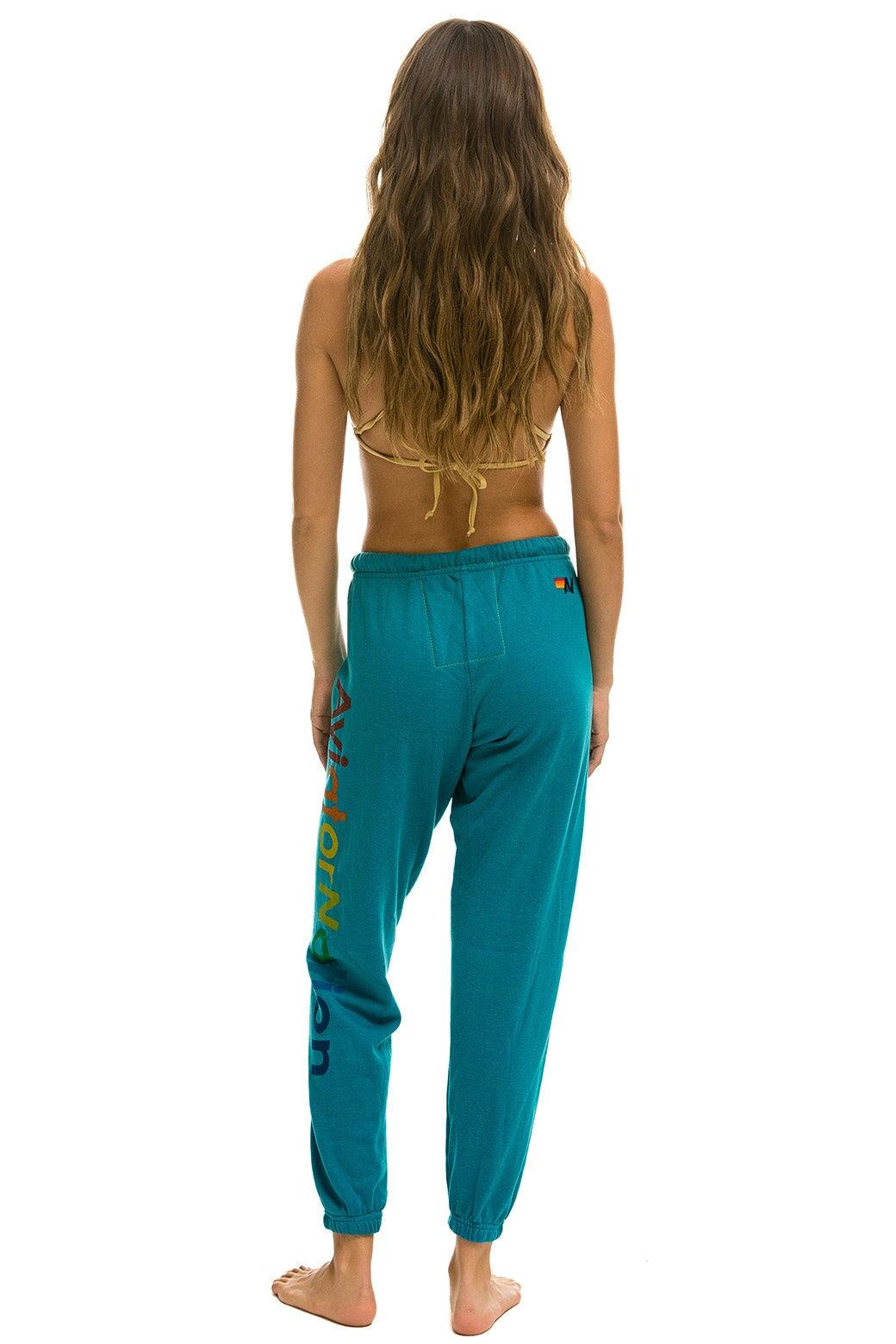 AVIATOR NATION LAS VEGAS SWEATPANTS - TEAL Female Product Image