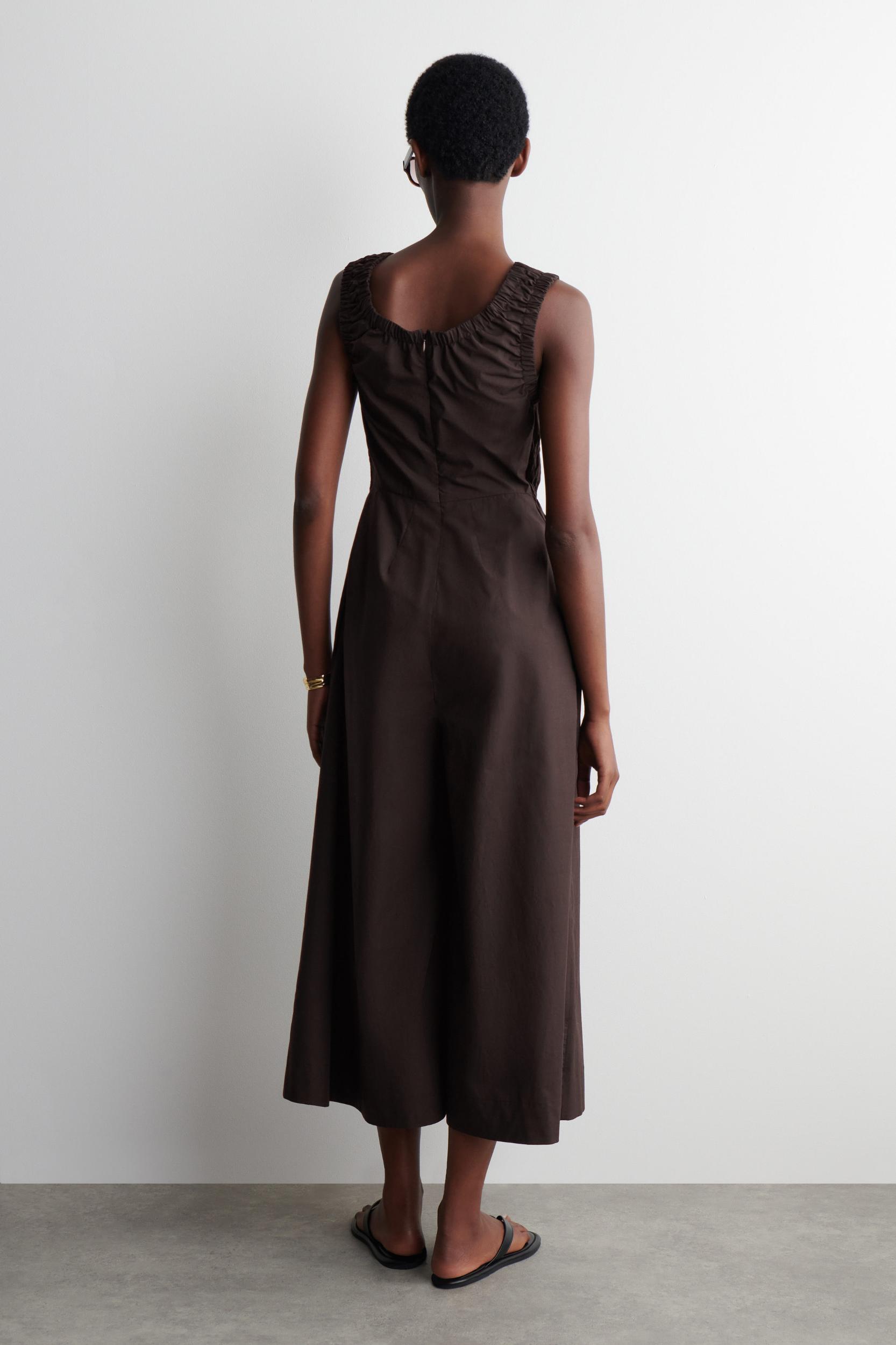 SHIRRED COTTON JUMPSUIT Product Image