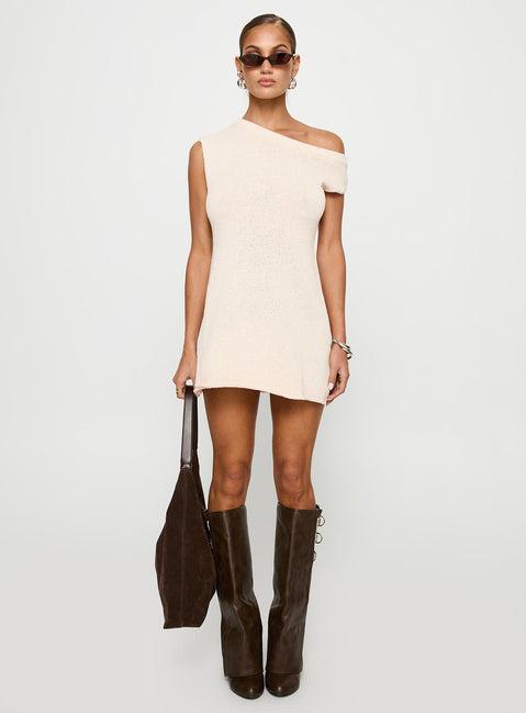 Liberation Off The Shoulder Mini Dress White Product Image