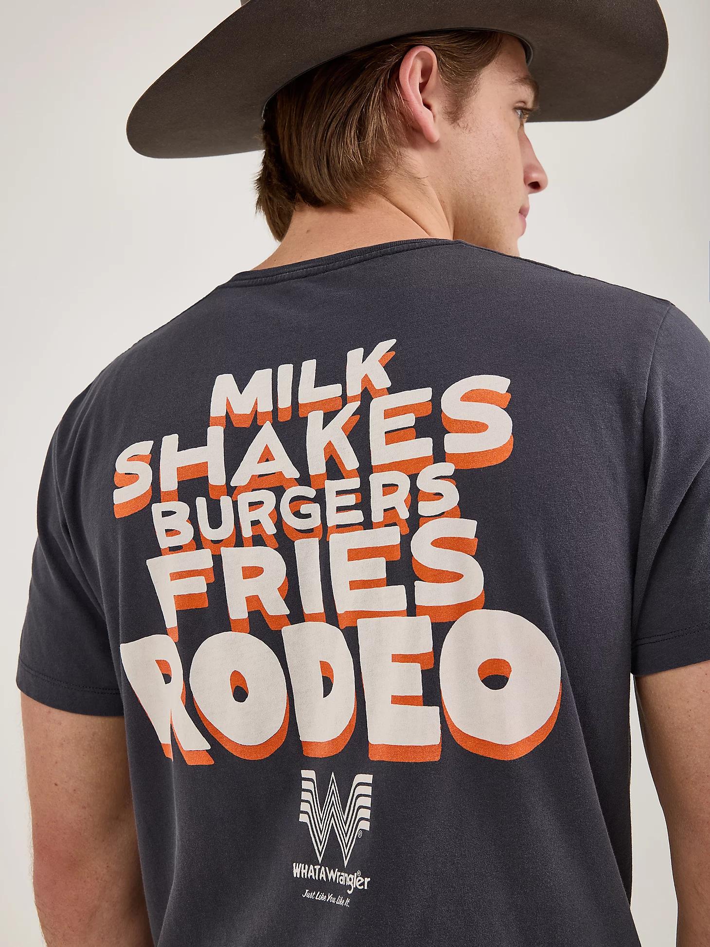 Wrangler x Whataburger Men's Cowboy Graphic T-Shirt in Faded Product Image