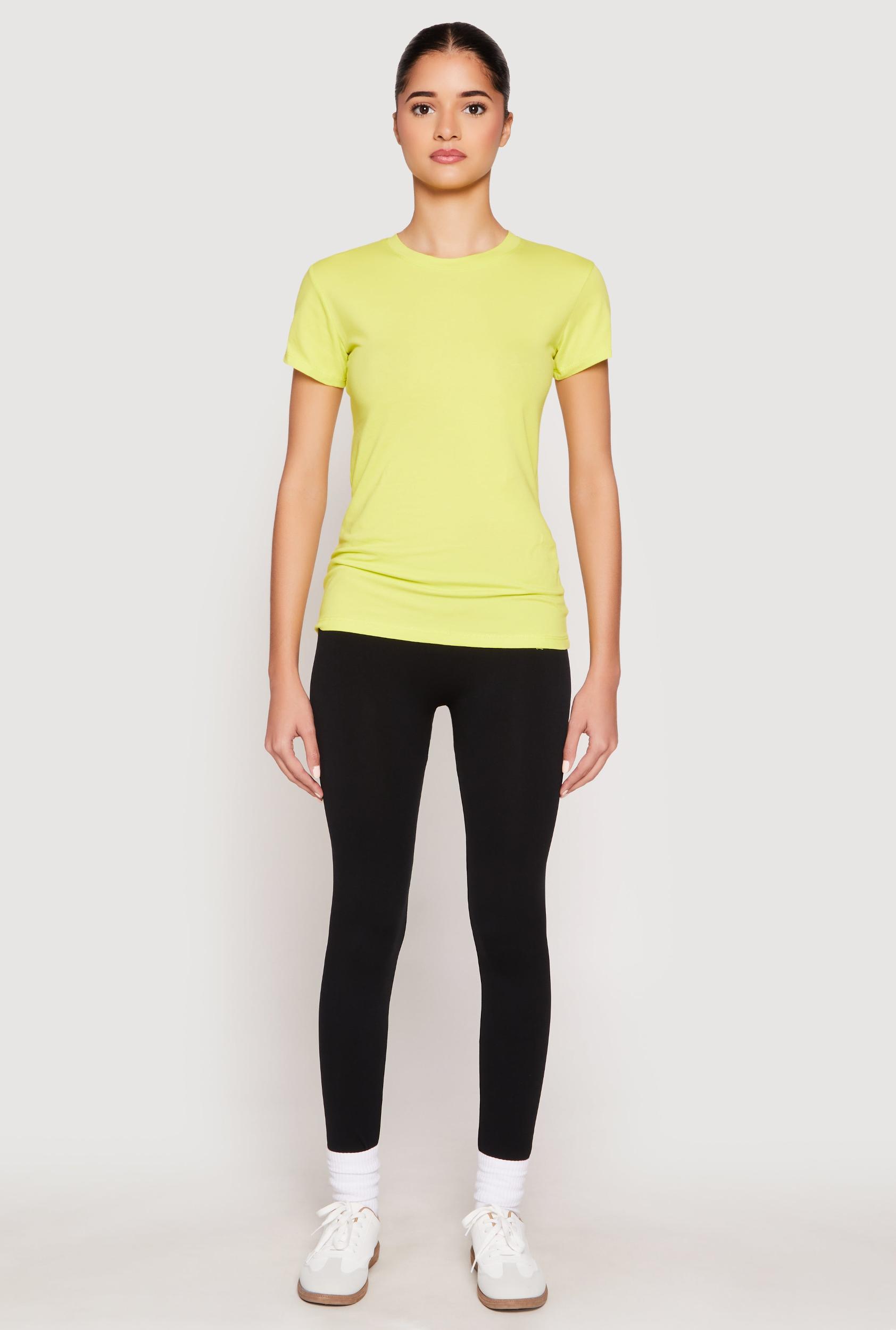 Womens High Neck Short Sleeve Tee Product Image