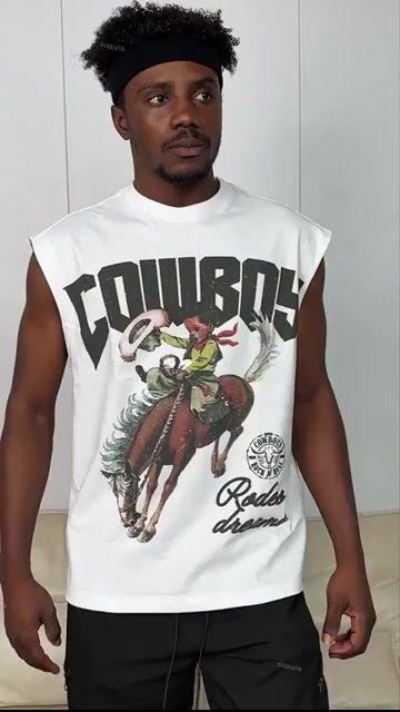 Cowboy Rodeo Dreams Print Tank Top Product Image