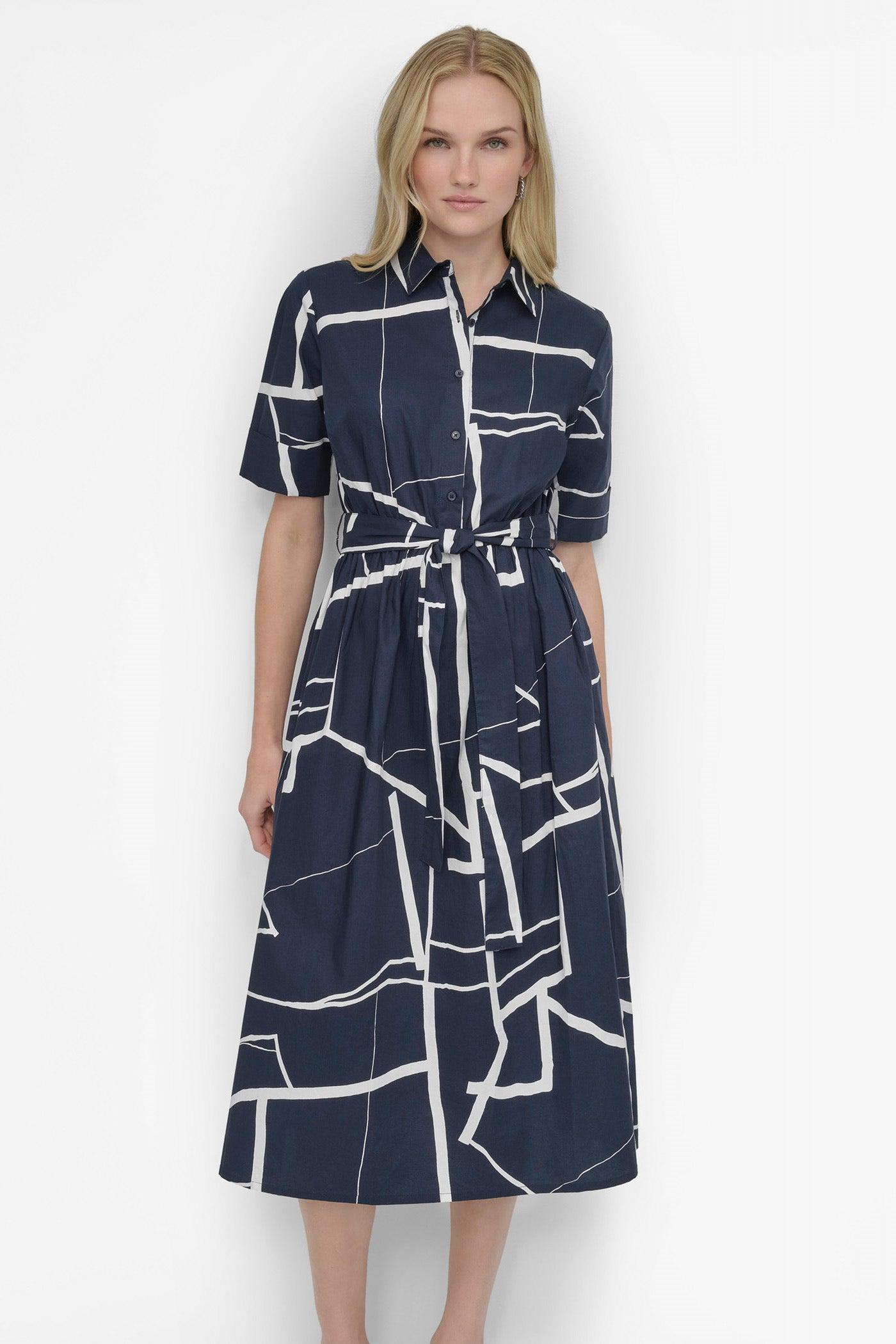 COLLARED BUTTON DRESS Product Image