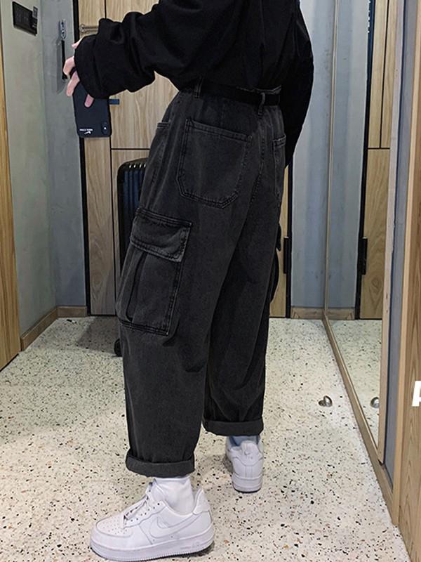 Men's Straight Leg Cargo Jeans Product Image